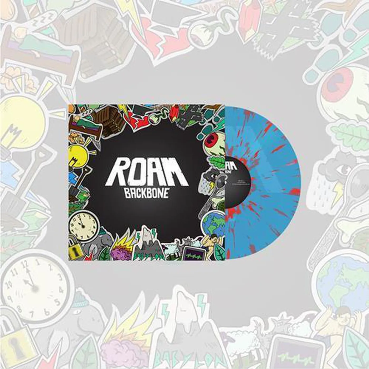 ROAM Backbone LP (Transparent Blue w/ Red Splatter Vinyl)