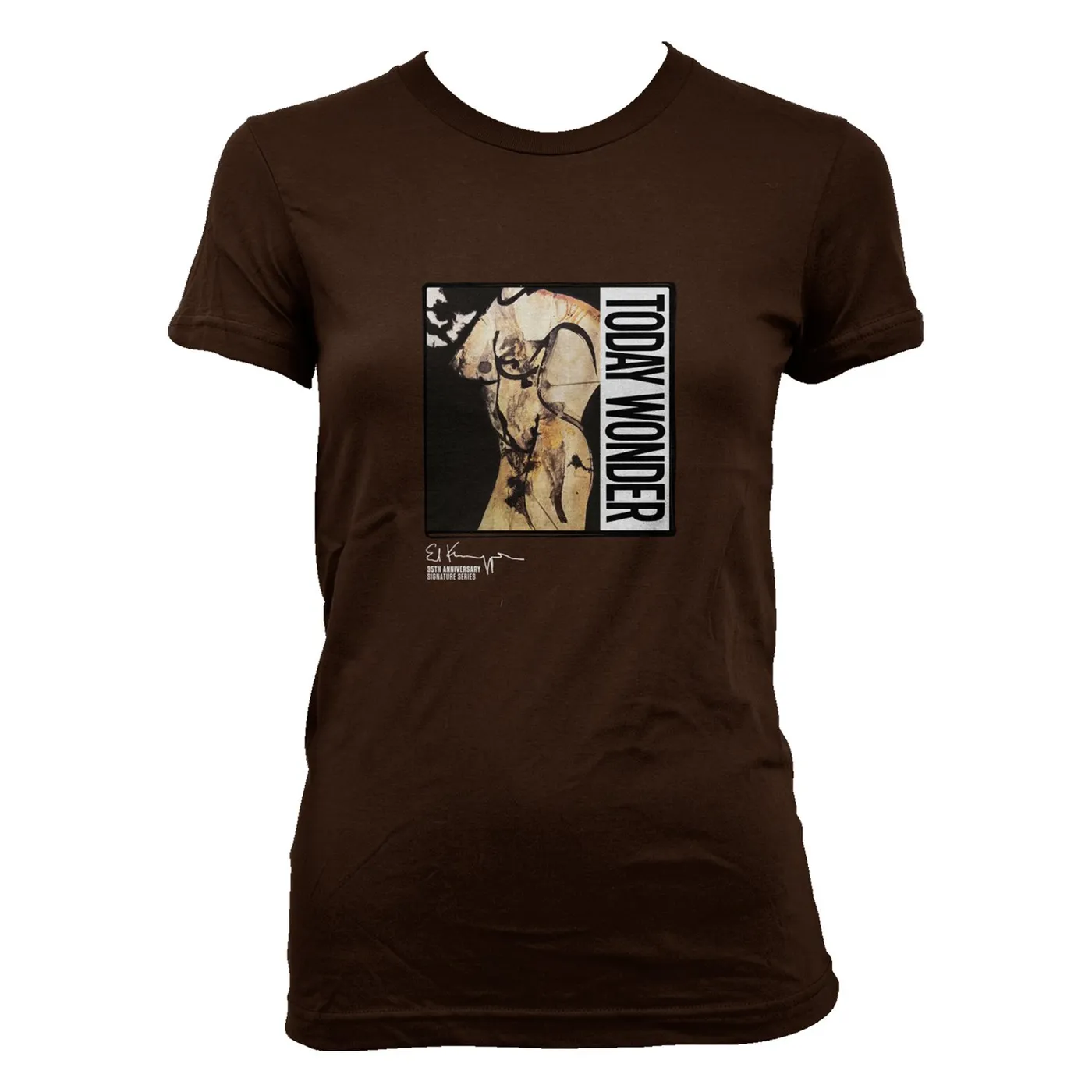 Ed Kuepper Today Wonder Womens T-shirt (Brown)