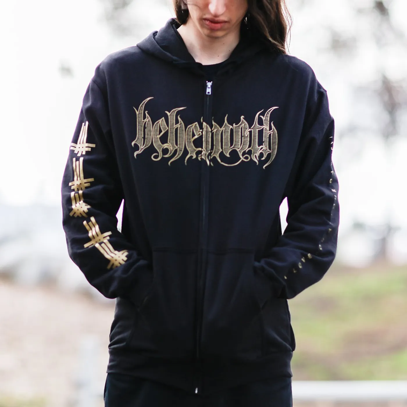 Behemoth Triumviratus Zip Up Hoodie (Black)