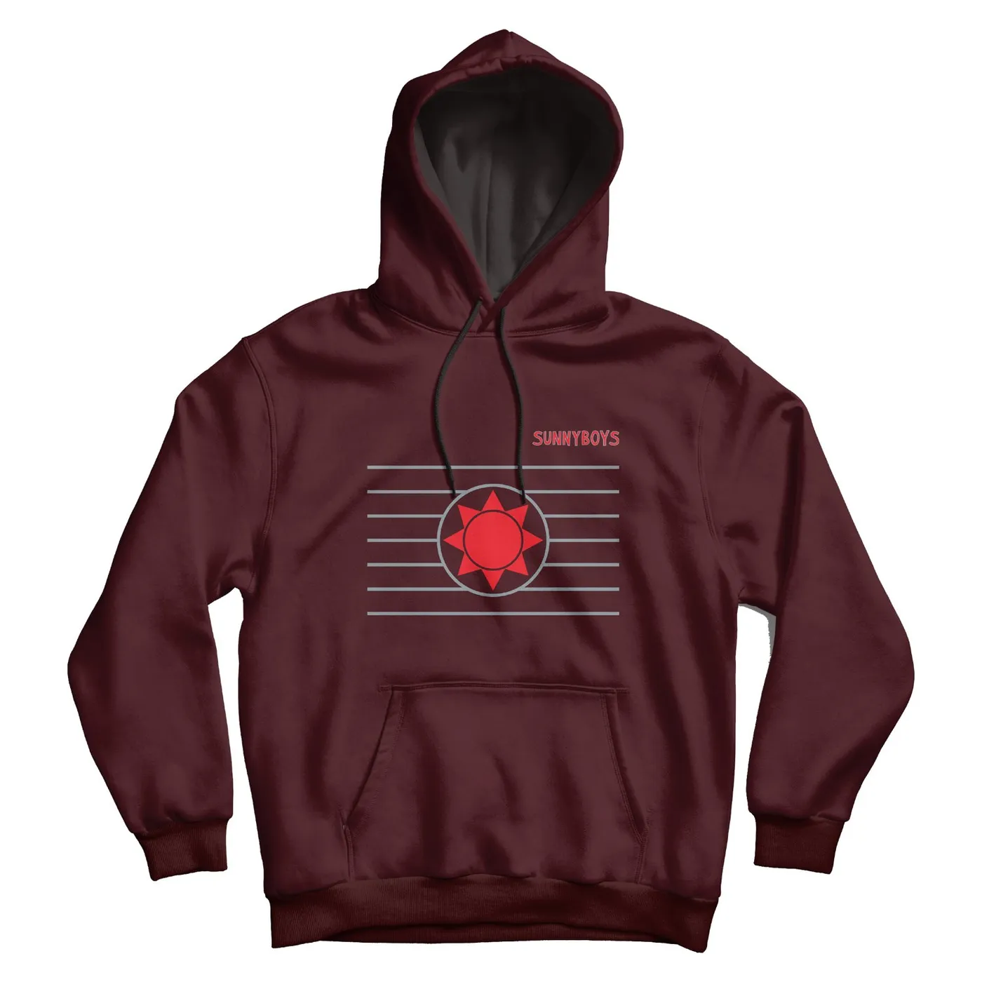 Sunnyboys Stripe Logo Hoodie (Maroon)