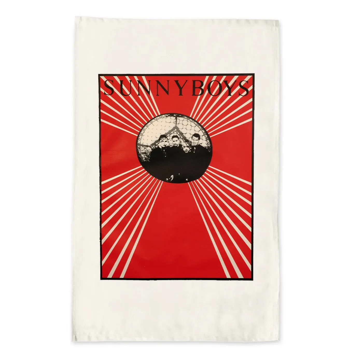 Sunnyboys Red Photo Tea Towel