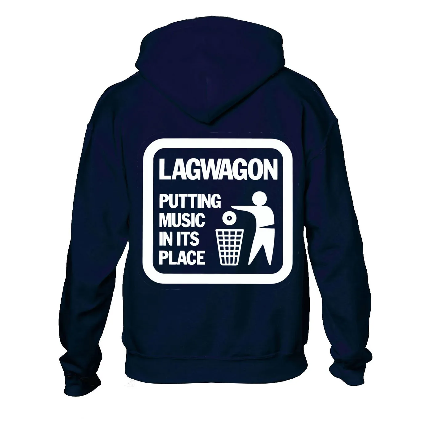 Lagwagon Putting Music In It's Place Pullover Hoodie (Navy)