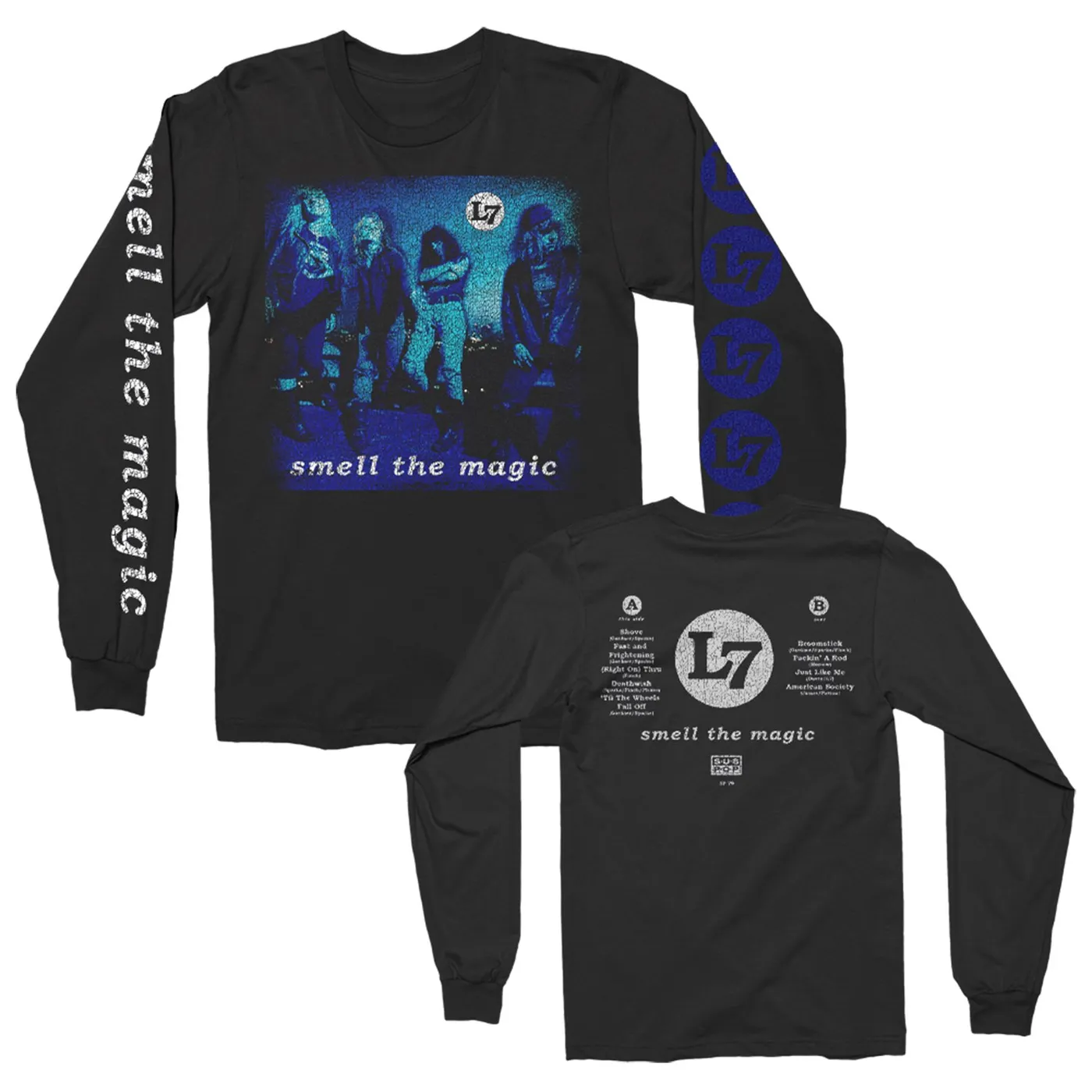L7 Smell the Magic Vintage Album Longsleeve (Black)