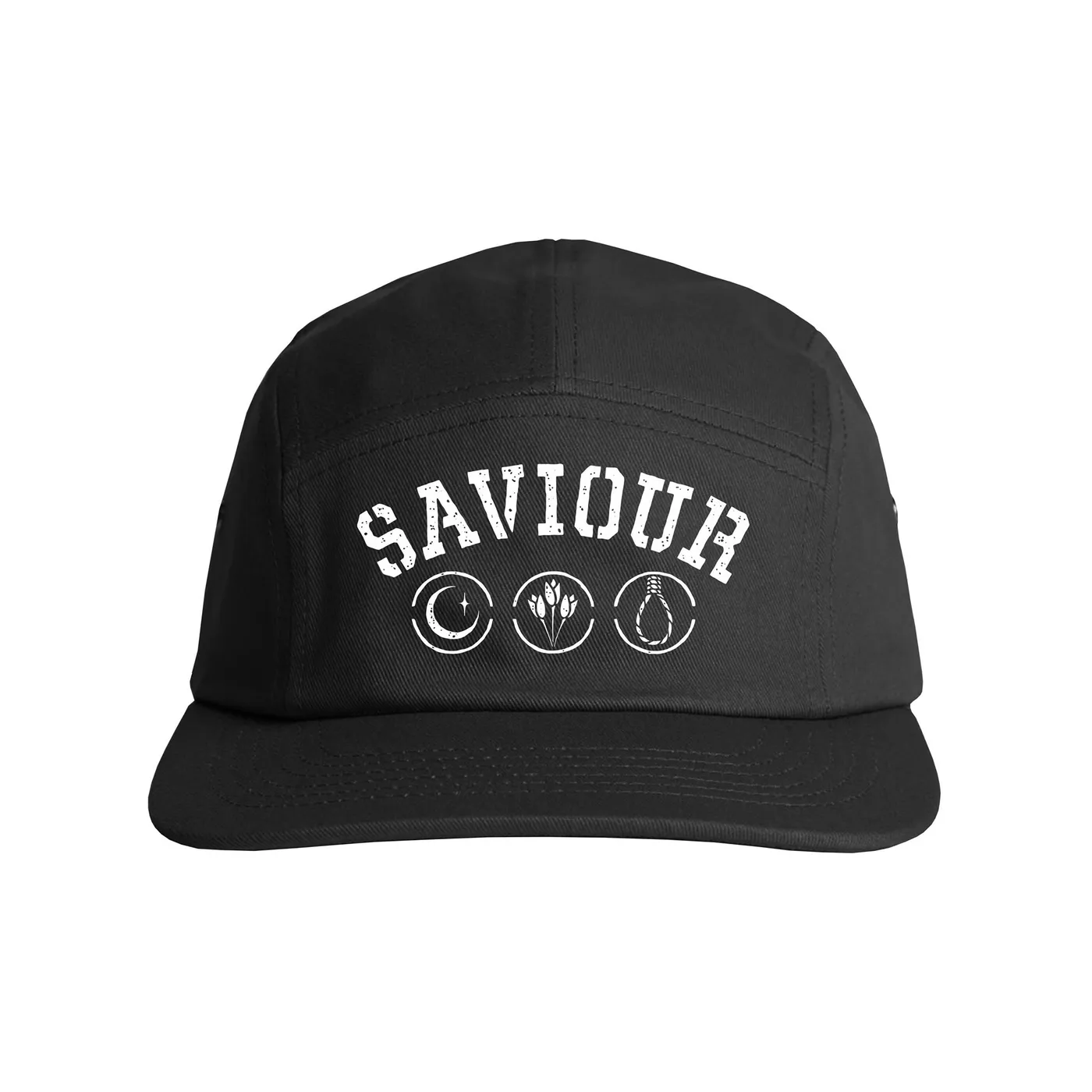 Saviour Symbols 5 Panel Hat (Black)