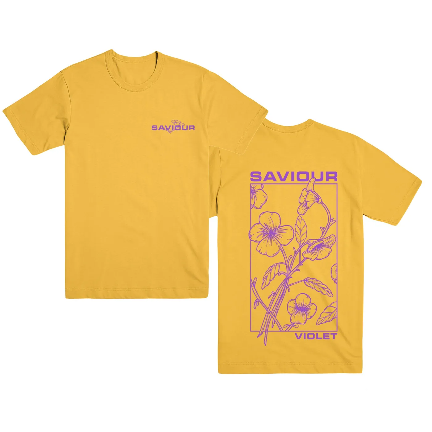 Saviour Violet T-Shirt (Yellow)
