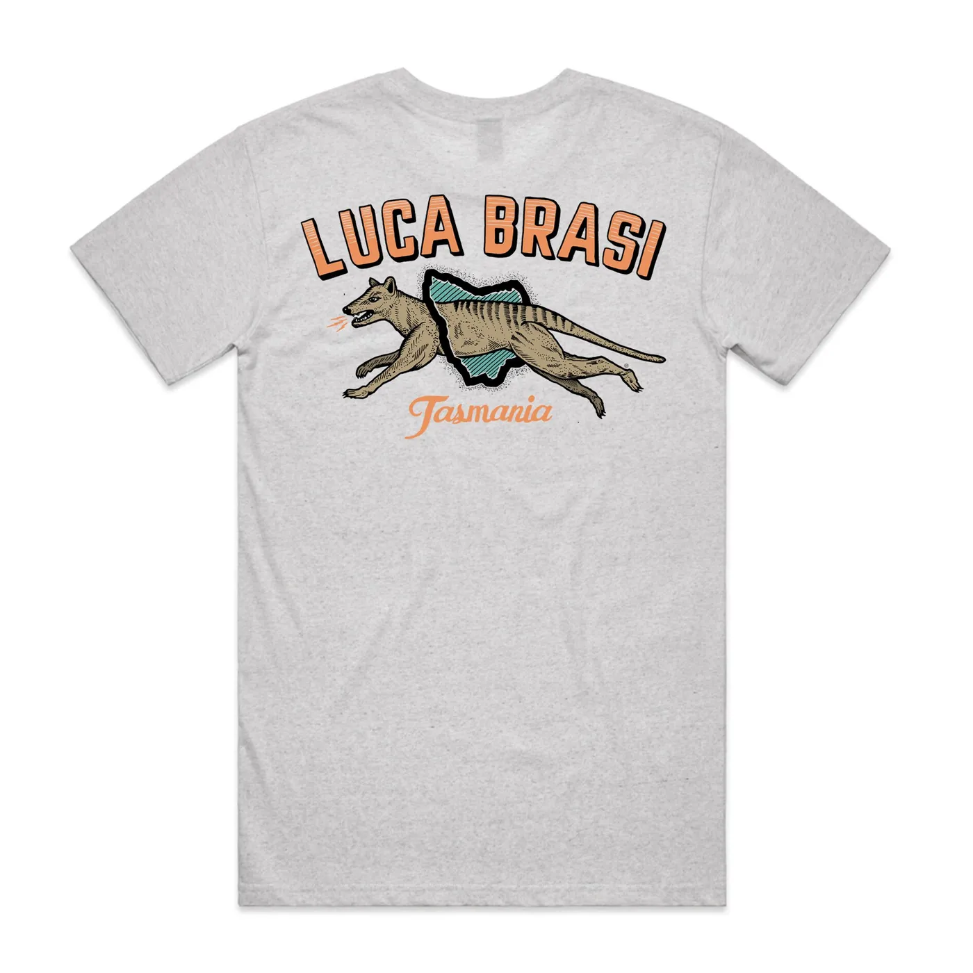 Luca Brasi Tassie Tiger Tee (White Marle)