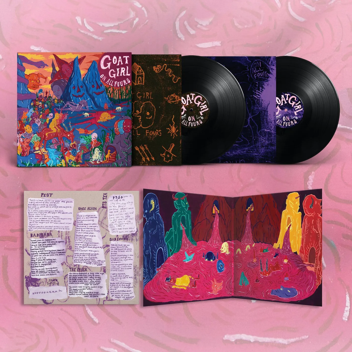 Goat Girl On All Fours 2LP (Black) (Vinyl)