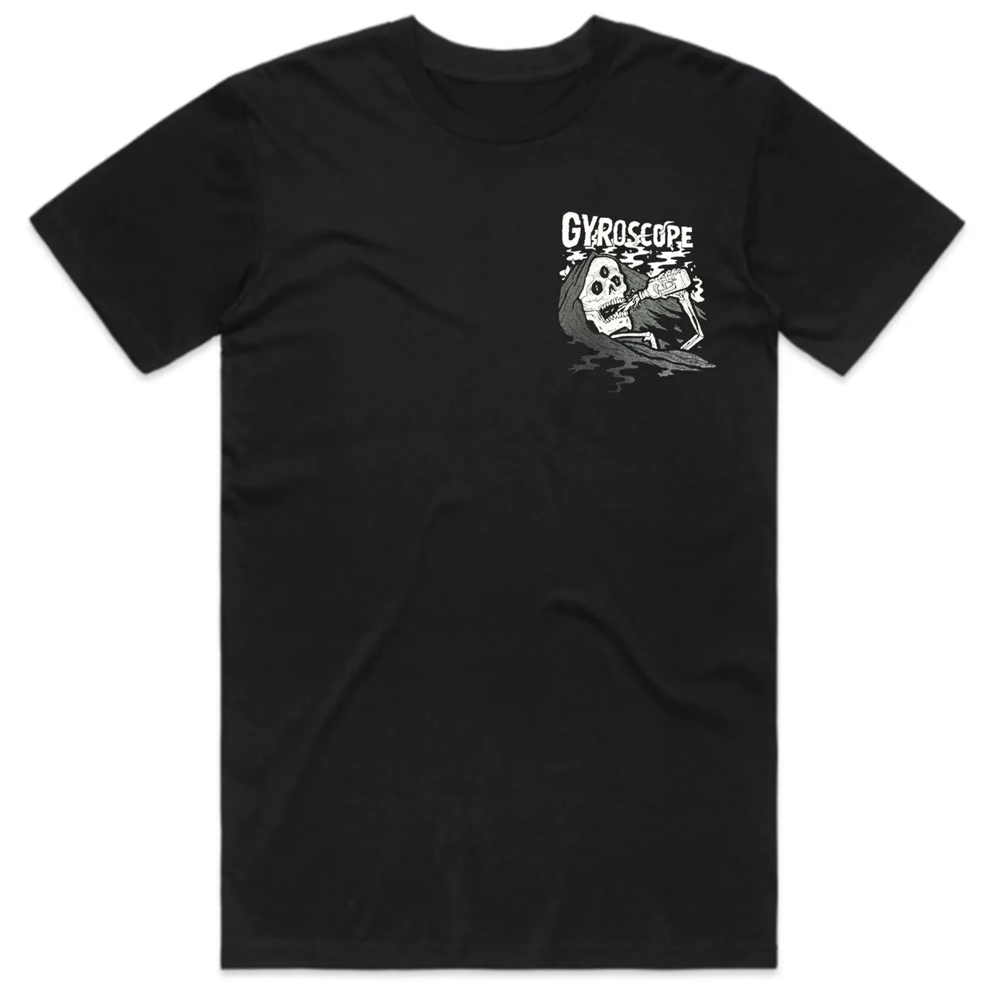 Gyroscope Greyscale Reaper T-Shirt (Black)