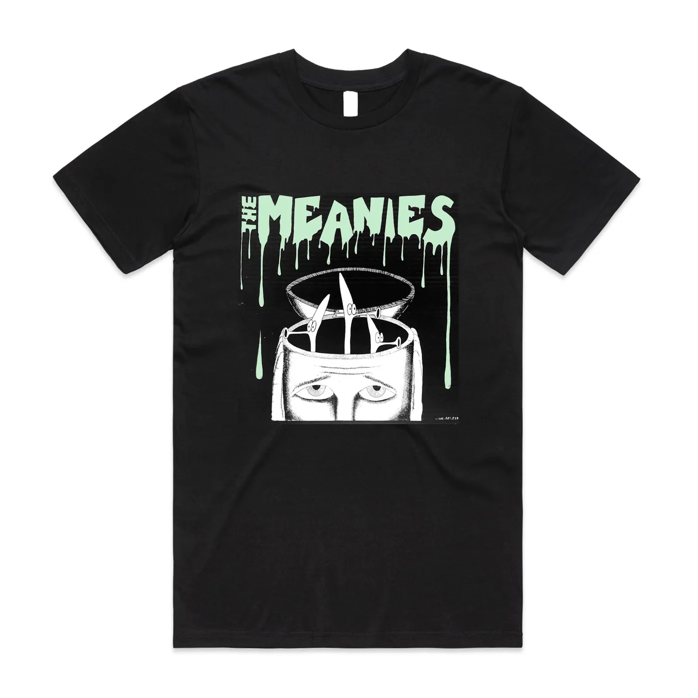 The Meanies Flip Top Head T-shirt (Black/Glow In The Dark)