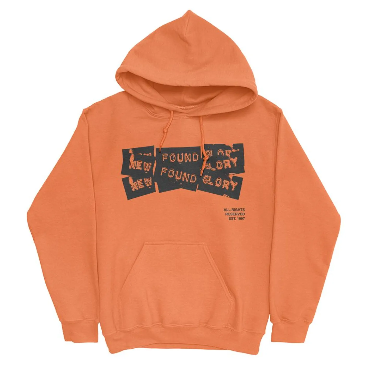 New Found Glory 3 Tape Logo Pullover (Safety Orange)
