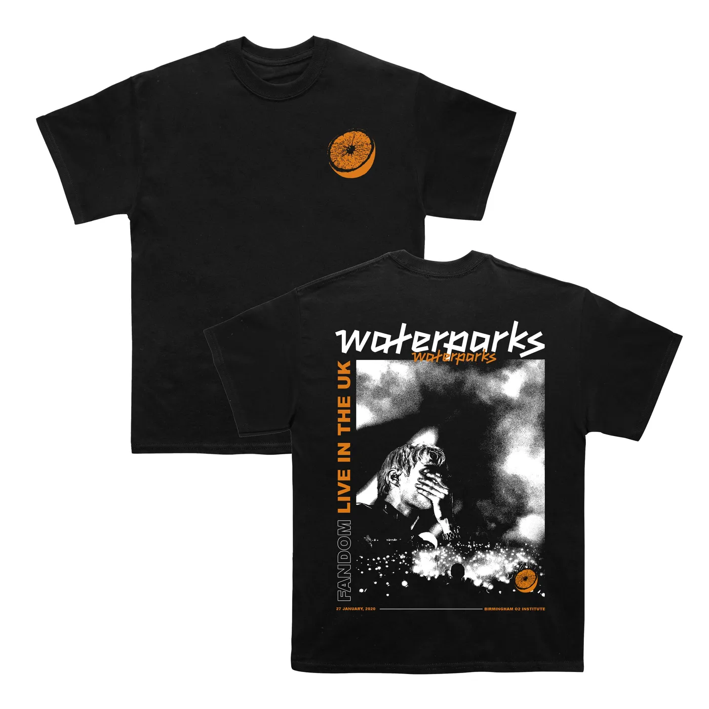 Waterparks Orange Tee (Black)