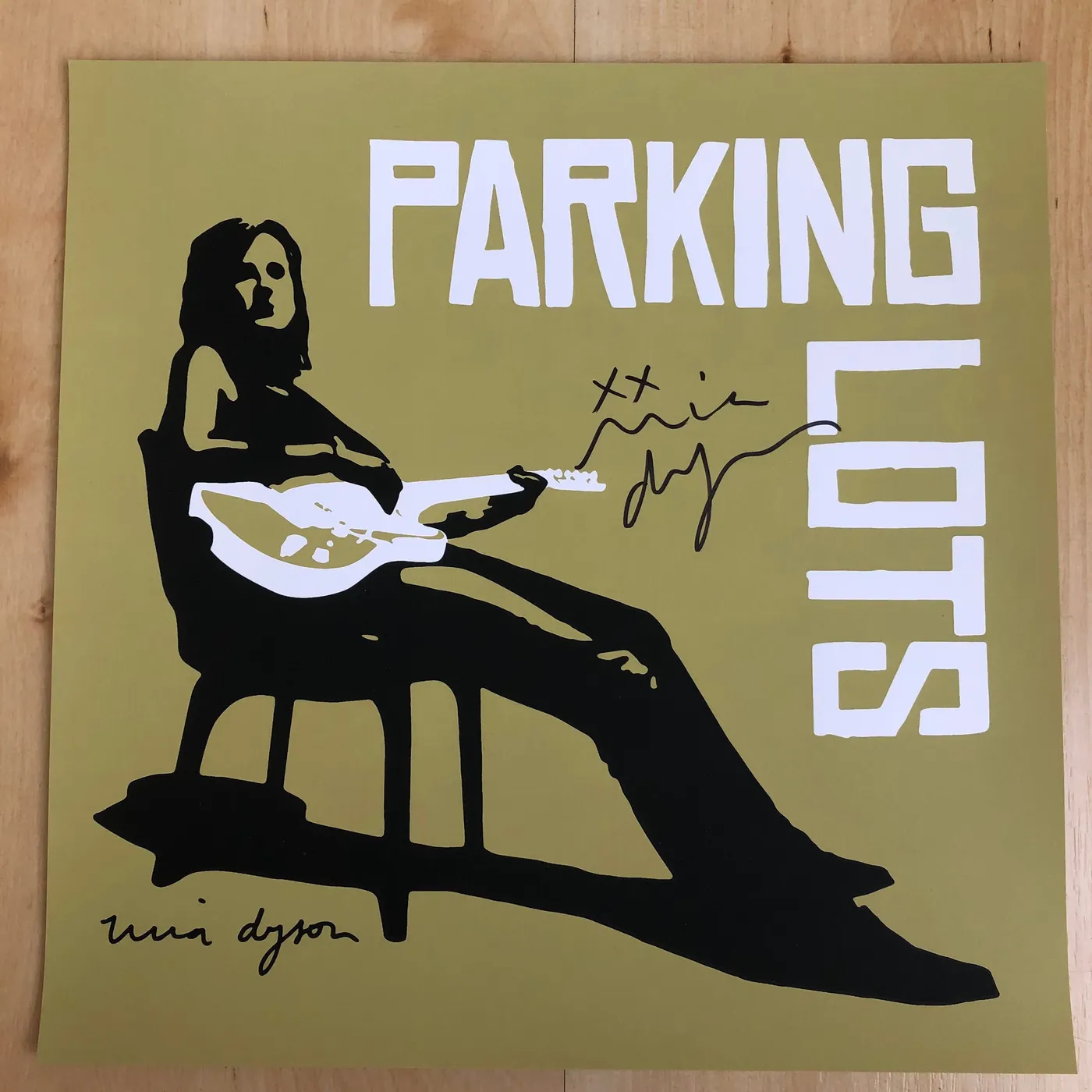 Mia Dyson Parking Lots Signed Poster (12" x 12")