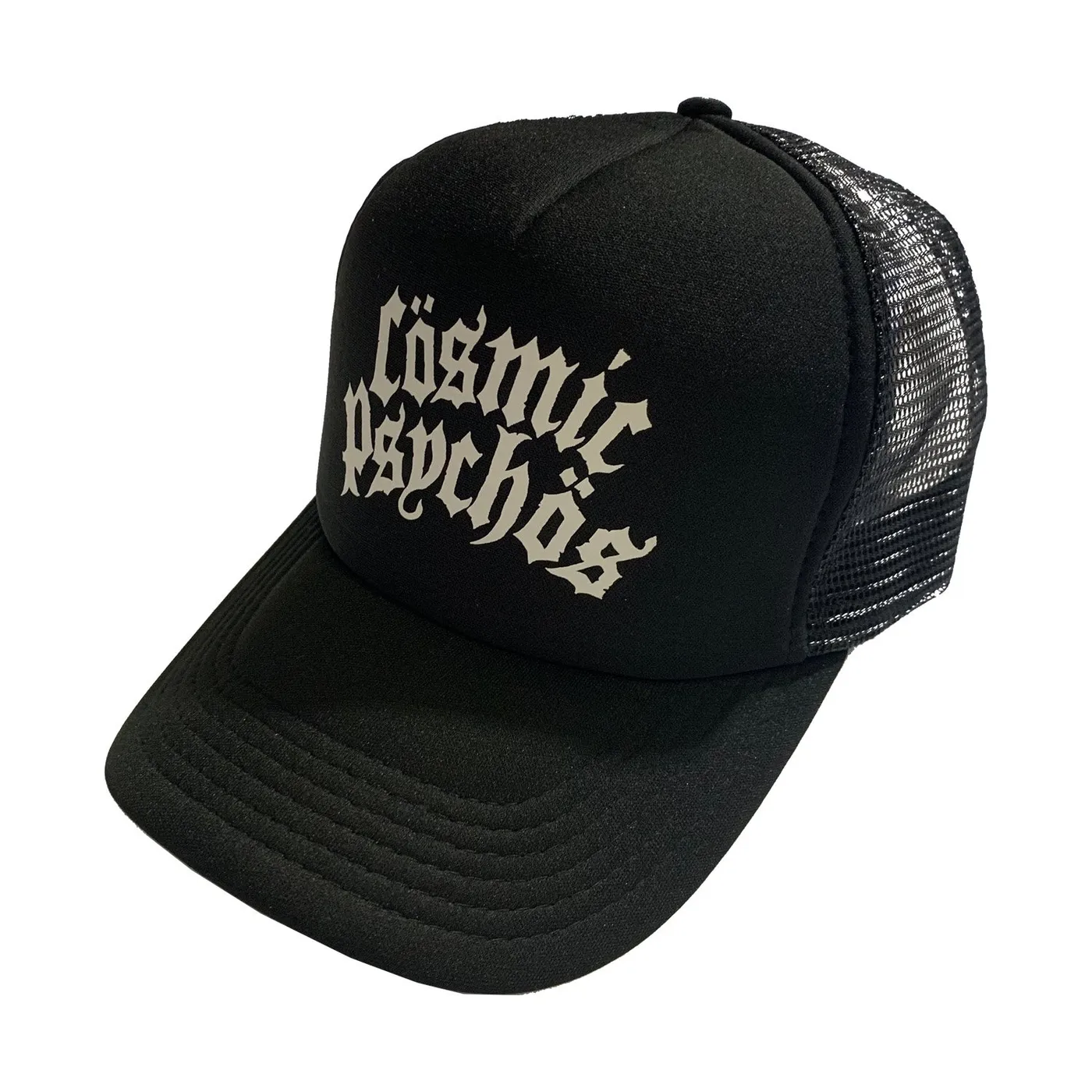 Cosmic Psychos Text Logo Trucker Hat