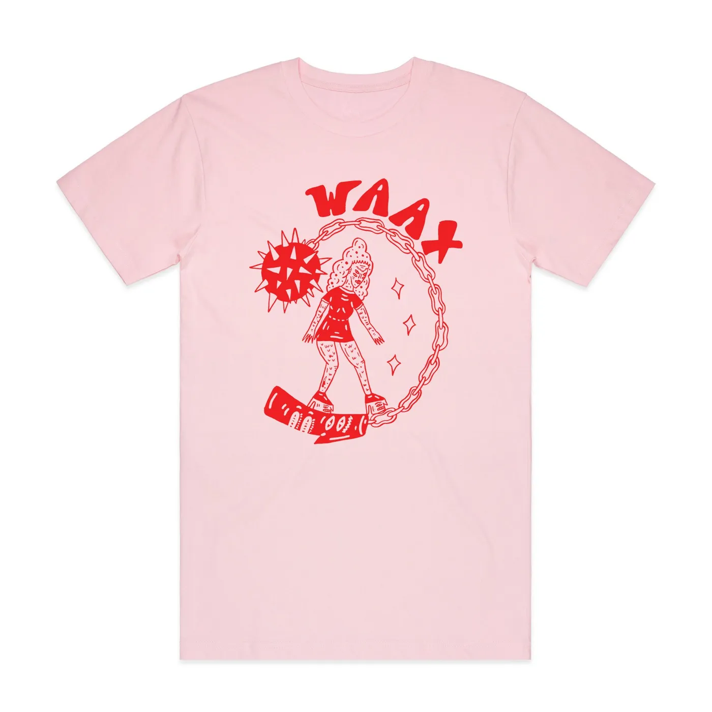WAAX Ball and Chain Tee (Pink) - Limited Edition