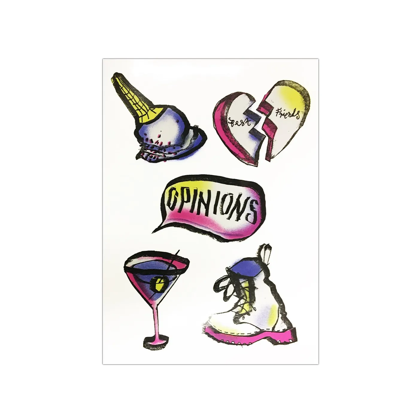 Ali Barter Opinions Sticker Sheet