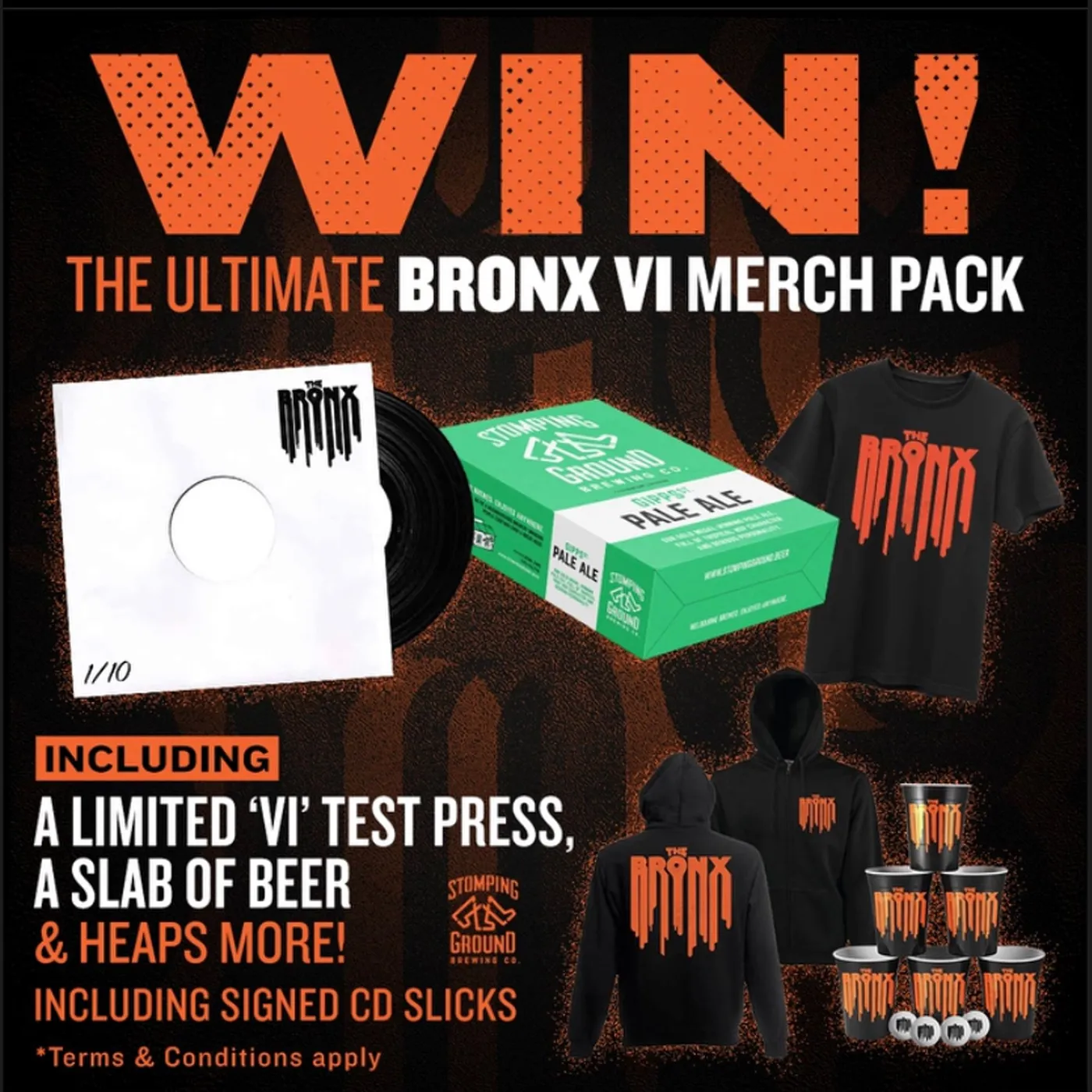 Bronx VI Vinyl (Orange Crush/Cyan Blue Galaxy)