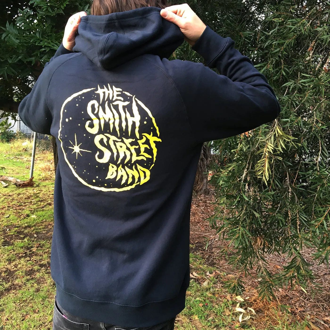 The Smith Street Band Moon Zip Up Hoodie (Navy)