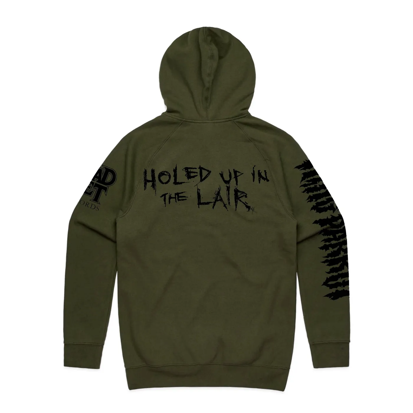 King Parrot Holed Up in the Lair Hoodie (Army Green)