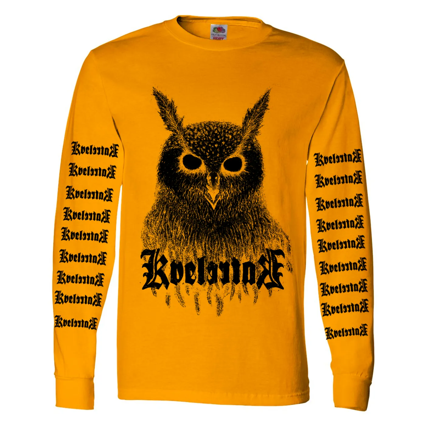 Kvelertak Bartlett Owl Long Sleeve (Gold)