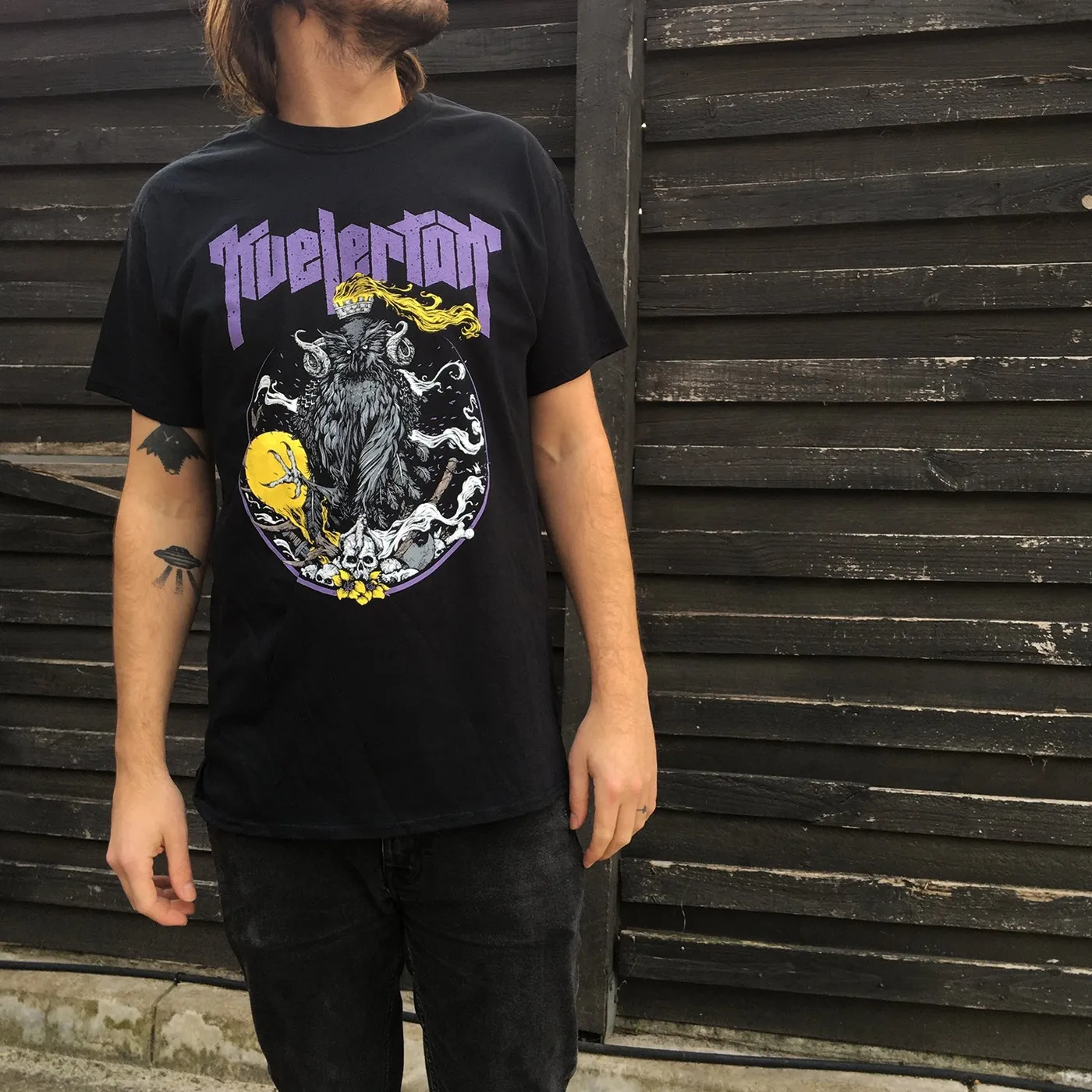 Kvelertak Fire King Owl Tee (Black)