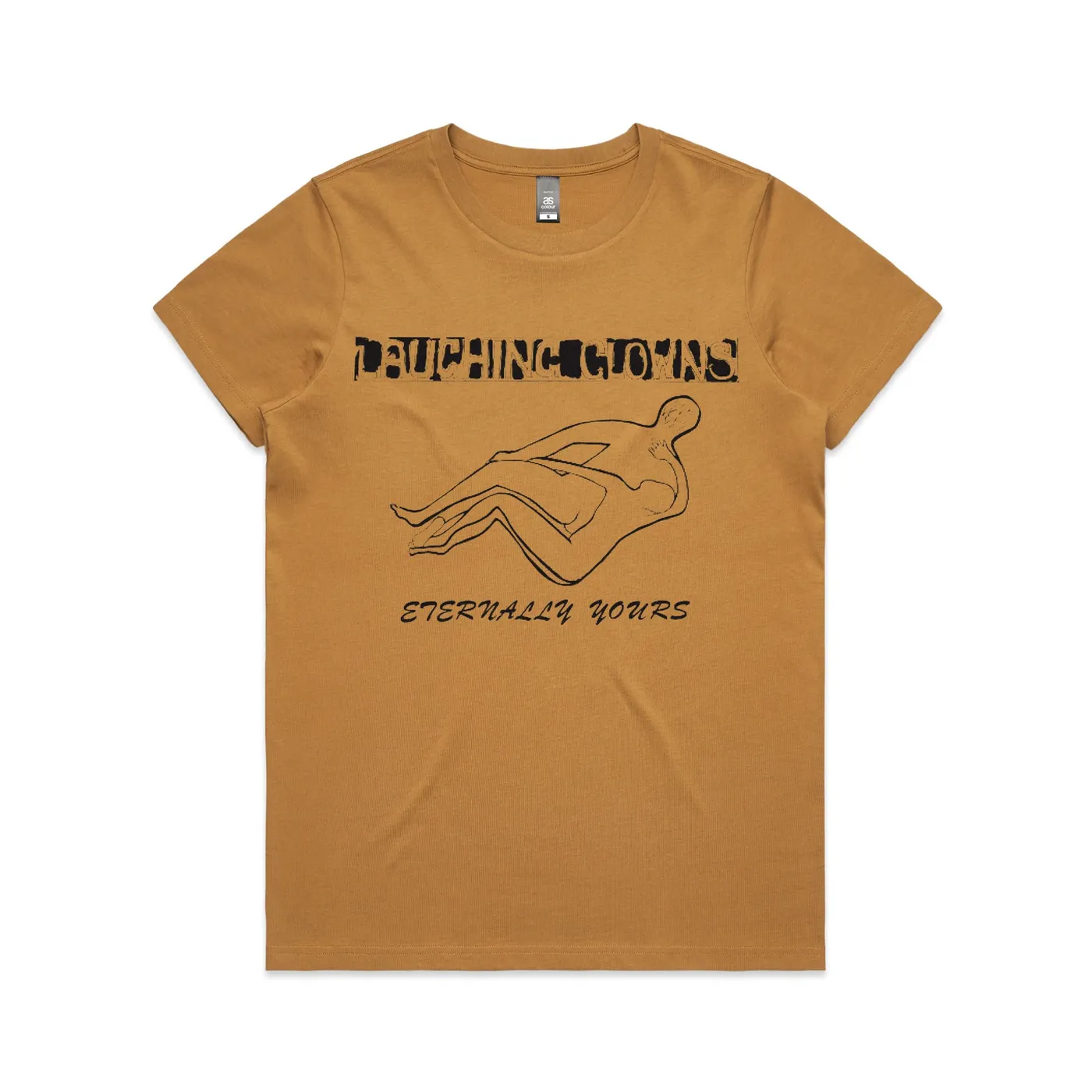 Laughing Clowns Eternally Yours Womens T-shirt (Camel)