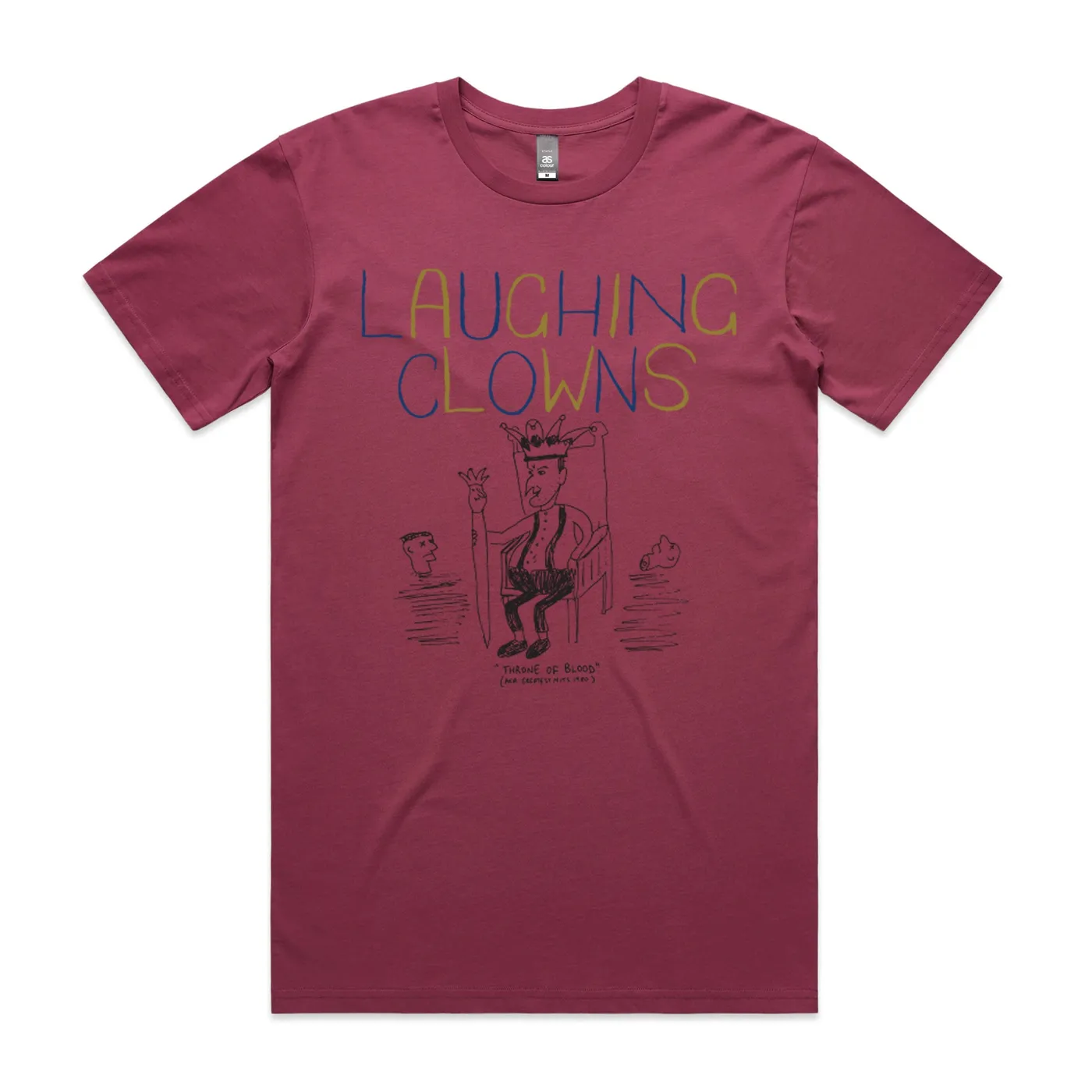 Laughing Clowns Throne Of Blood T-shirt (Berry)