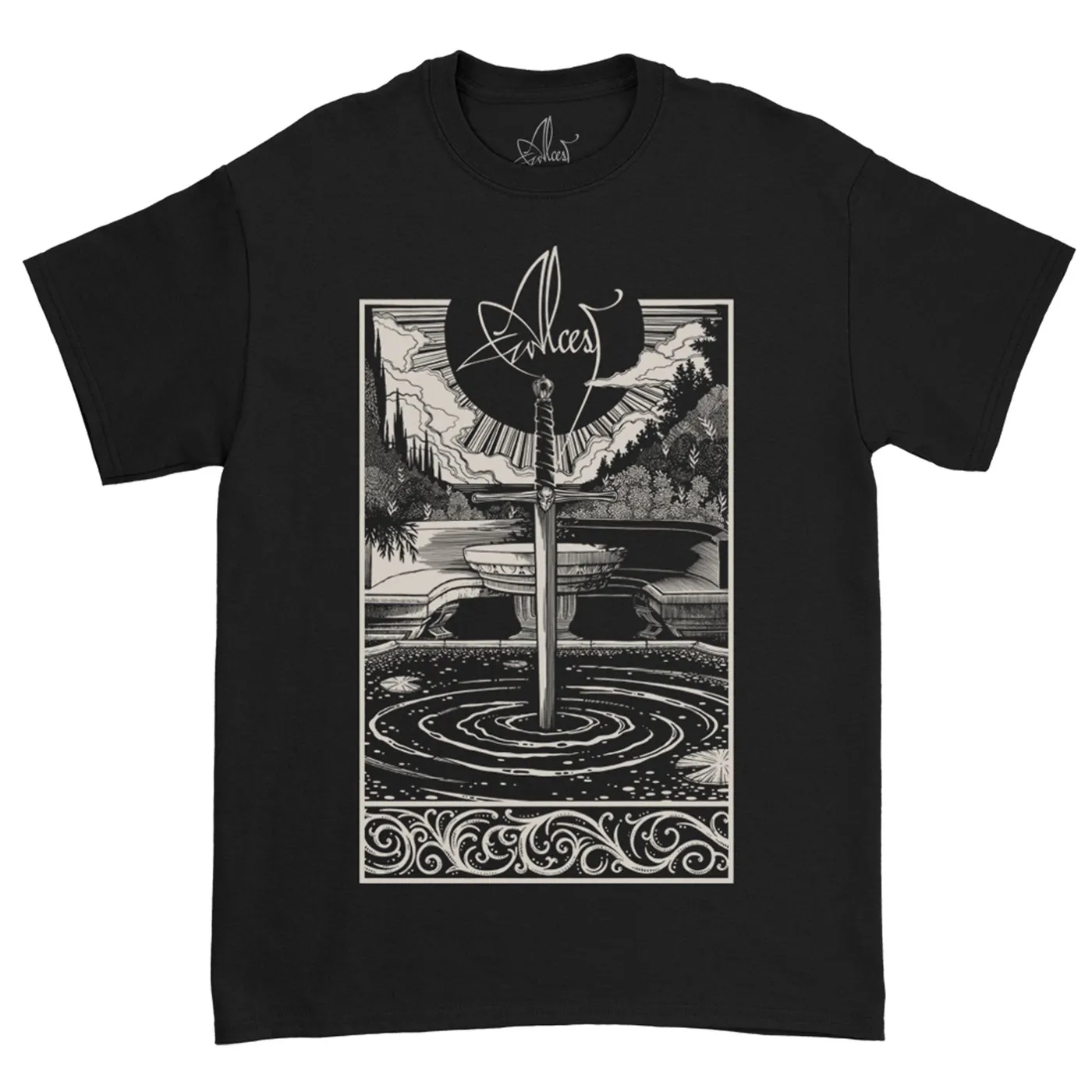 Alcest Spiritual Logo T-Shirt (Black)