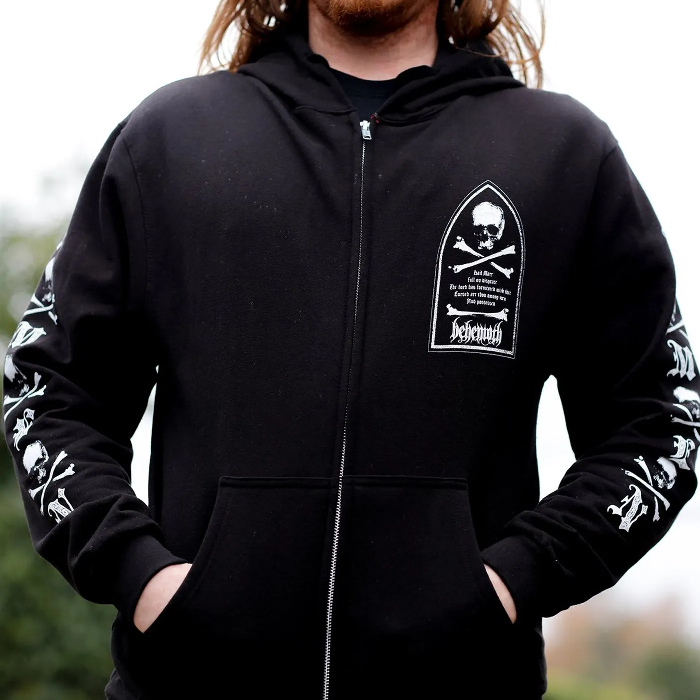 Behemoth Amen Zip Up Hoodie (Black)