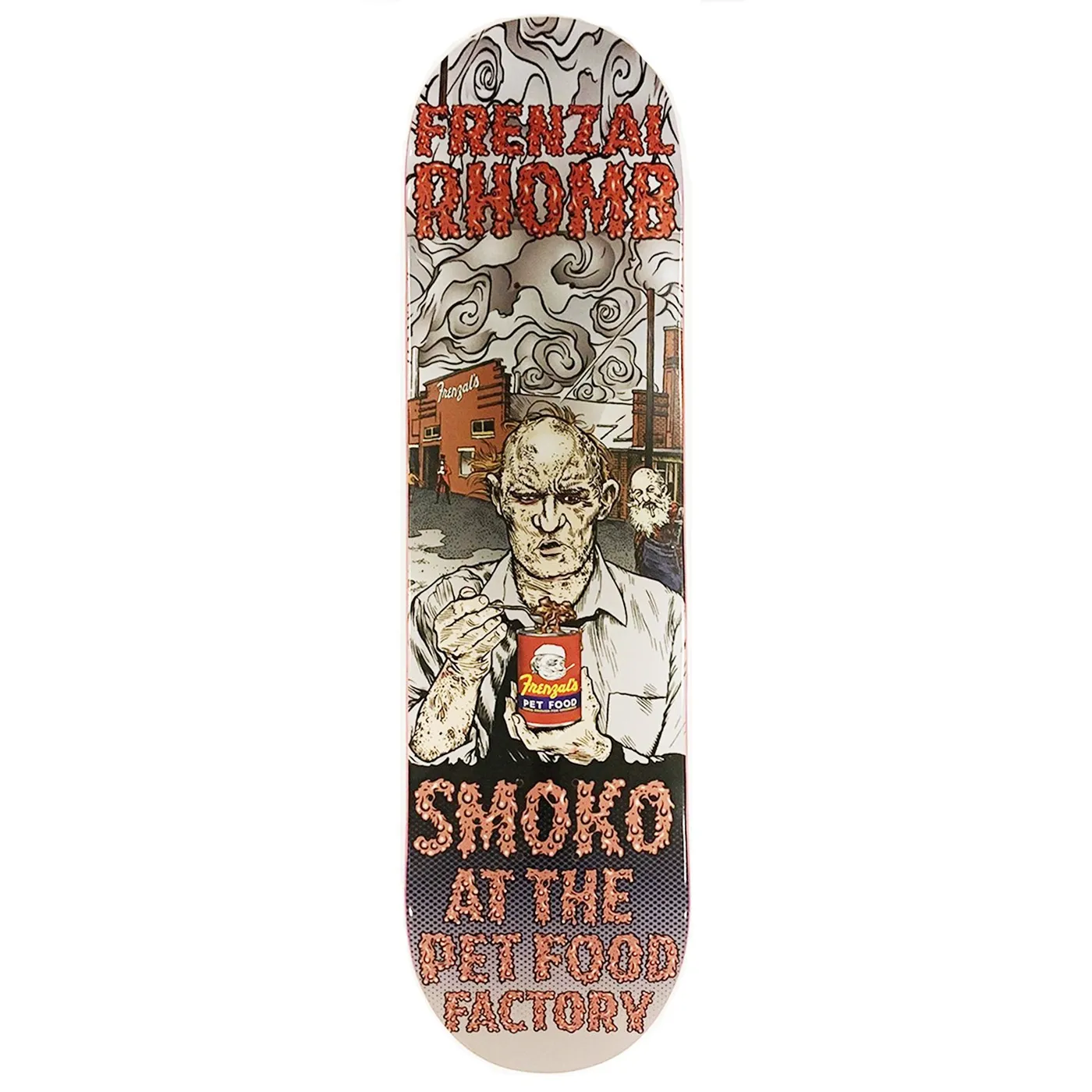 Frenzal Rhomb Smoko At The Pet Food Factory Skate Deck