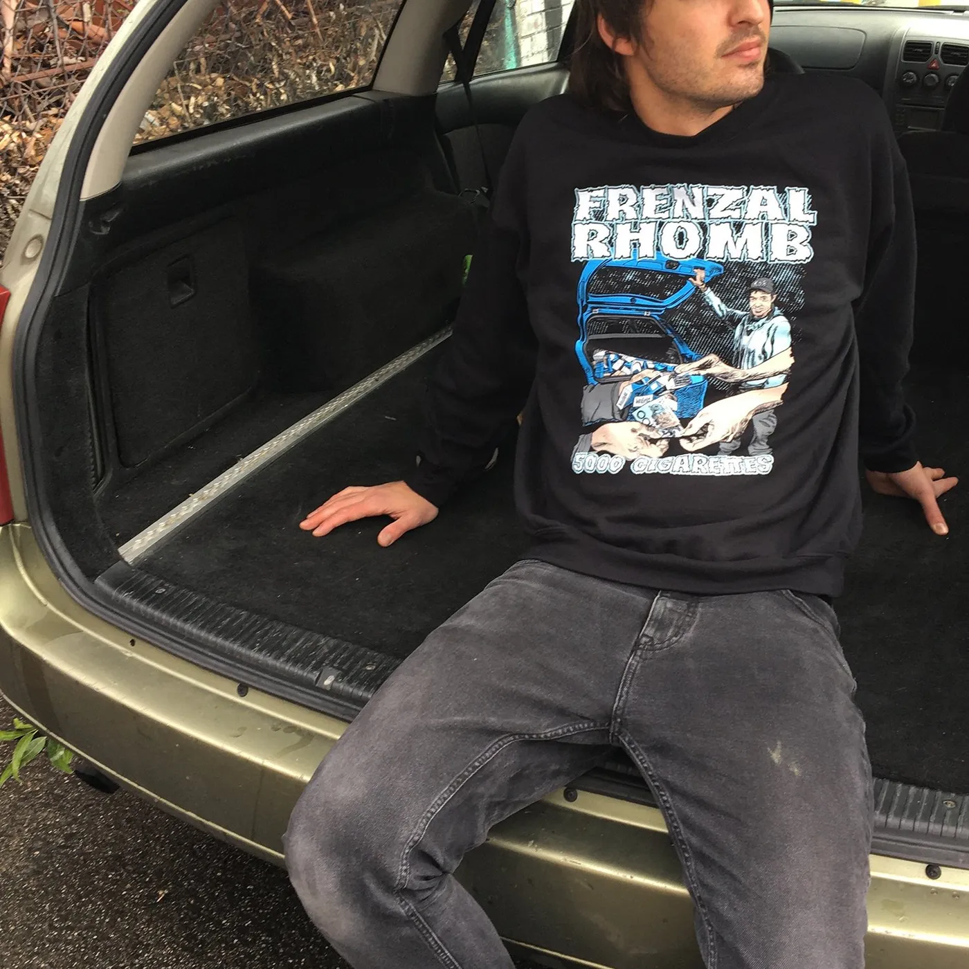 Frenzal Rhomb 5000 Cigarettes Crewneck (Black)