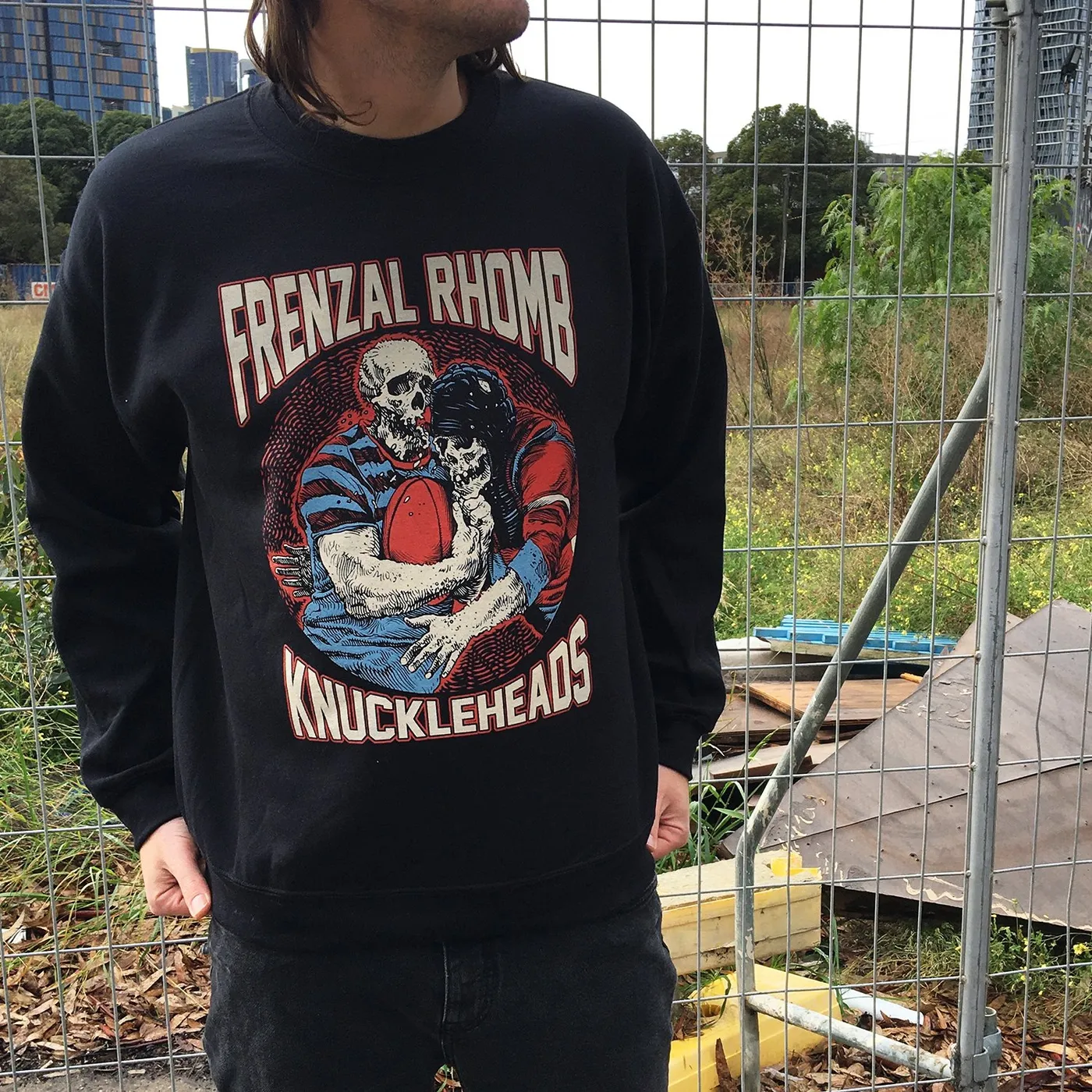 Frenzal Rhomb Knuckleheads Crewneck (Black)