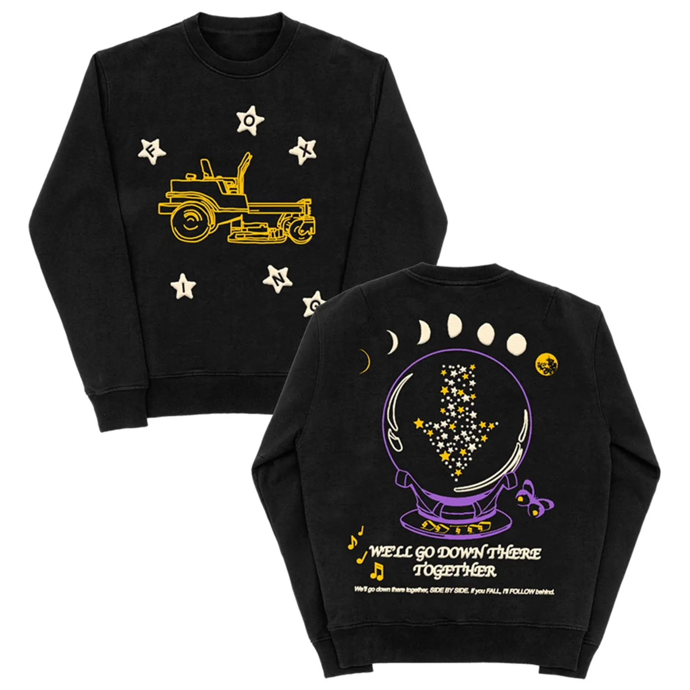 Foxing Crystal Ball Crewneck (Black)