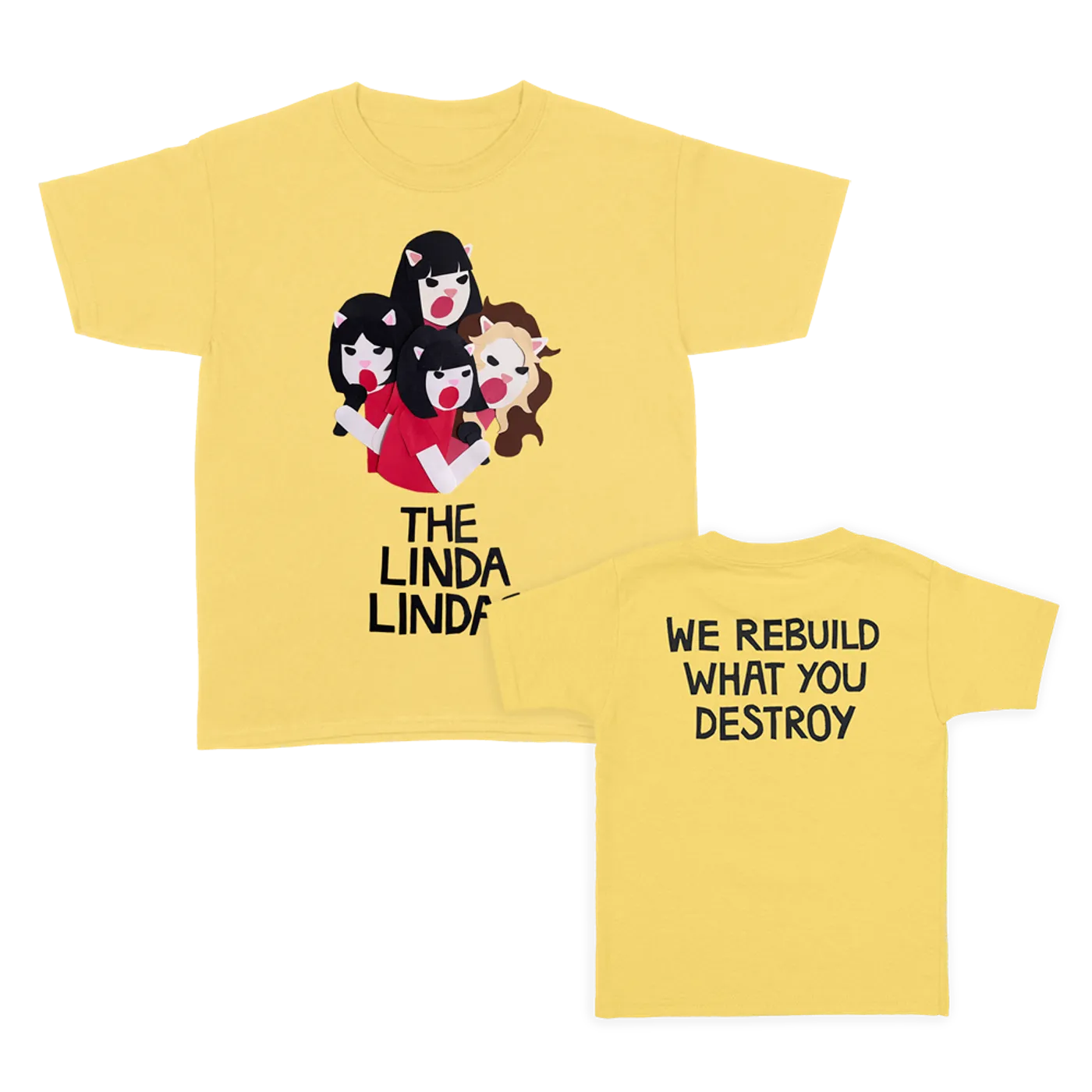 The Linda Lindas Rebuild Youth T-Shirt (Yellow)