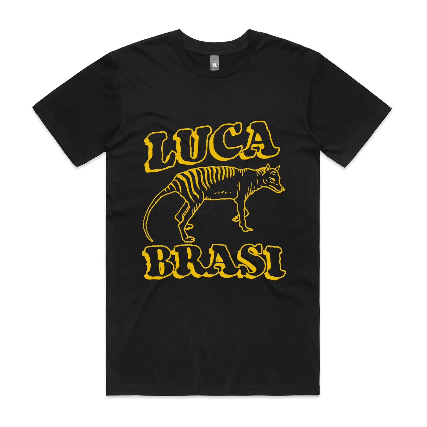 Luca Brasi Tassie Tiger Tee (Black/Yellow)