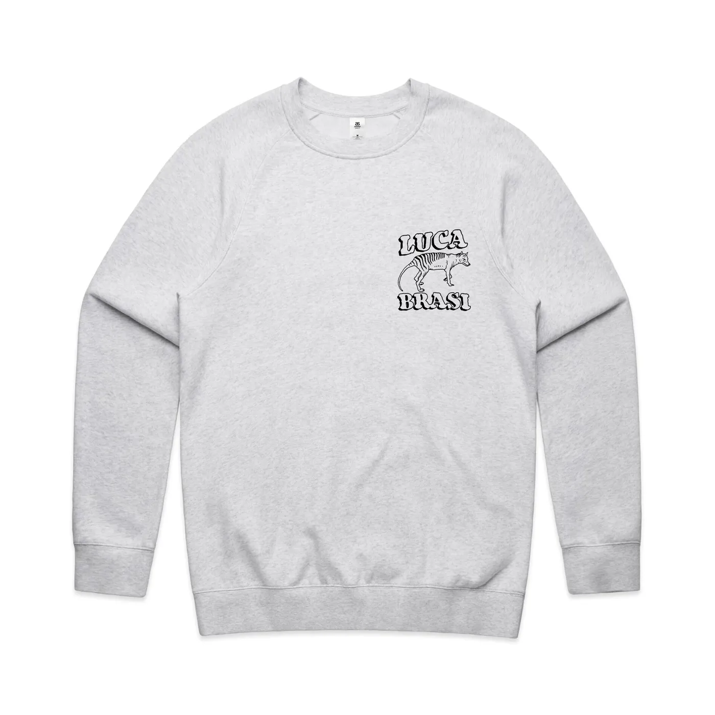 Luca Brasi Tassie Heart Crewneck (White Marle)