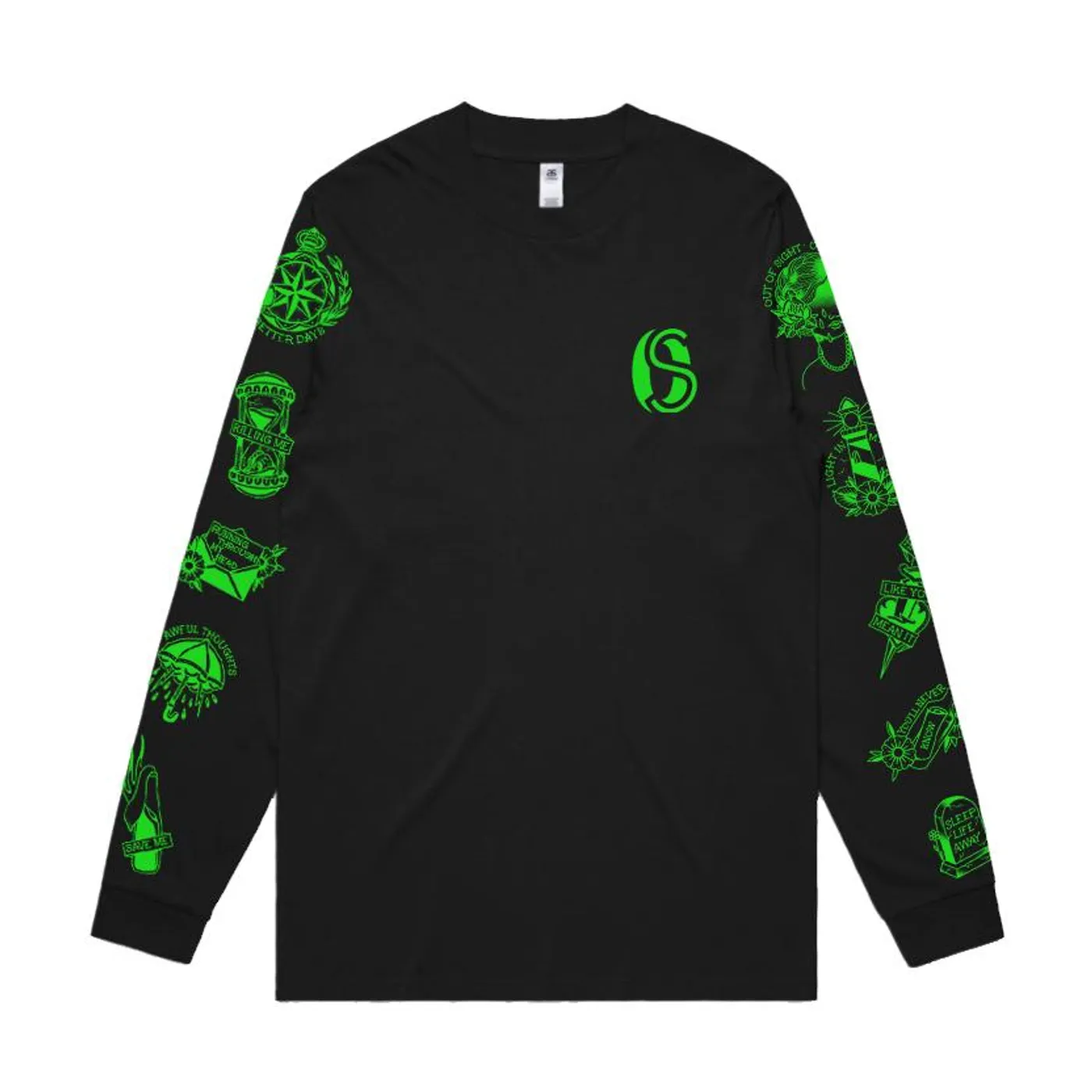 Ocean Sleeper 1 Year Don't Leave Me This Way Longsleeve (Black)