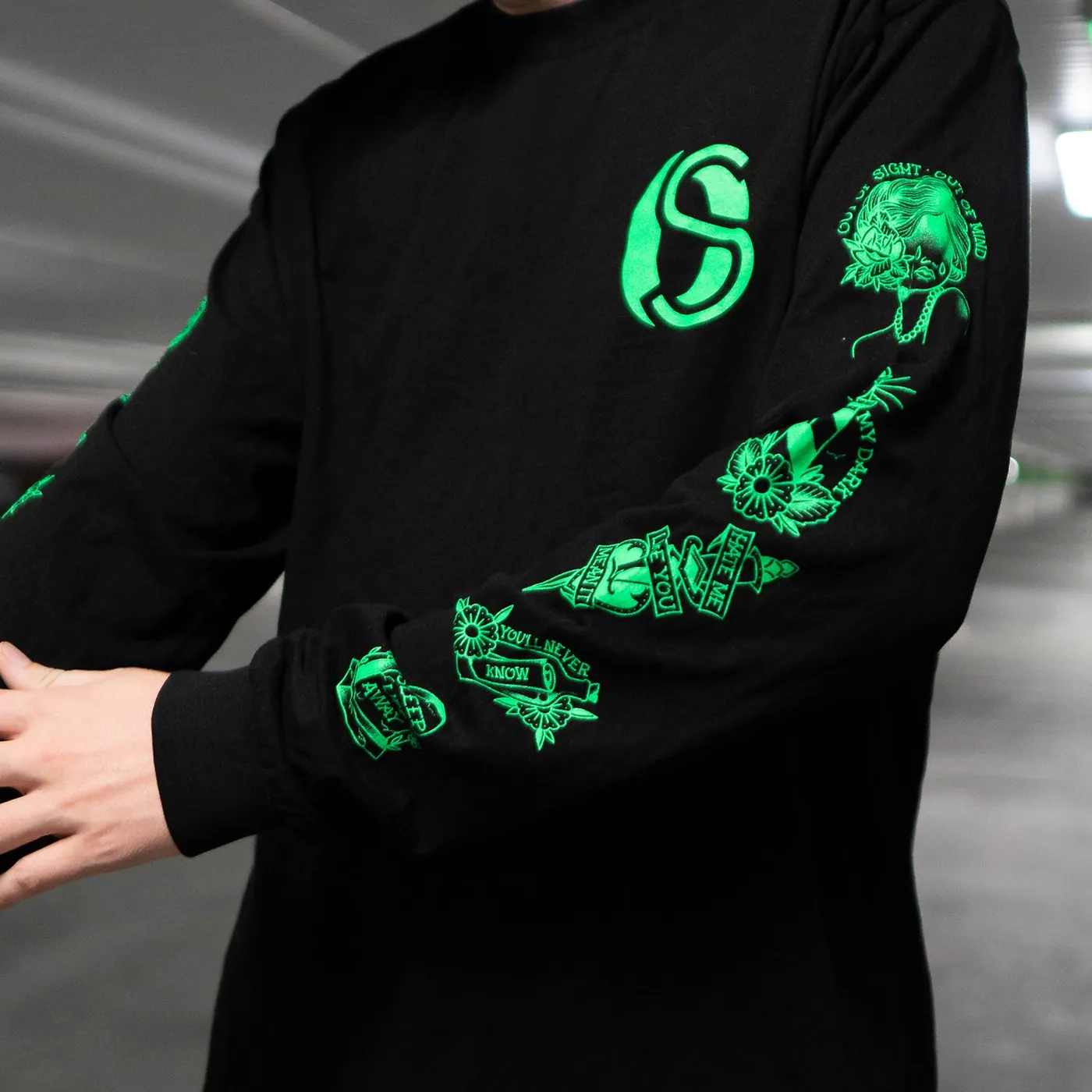 Ocean Sleeper 1 Year Don't Leave Me This Way Longsleeve (Black)