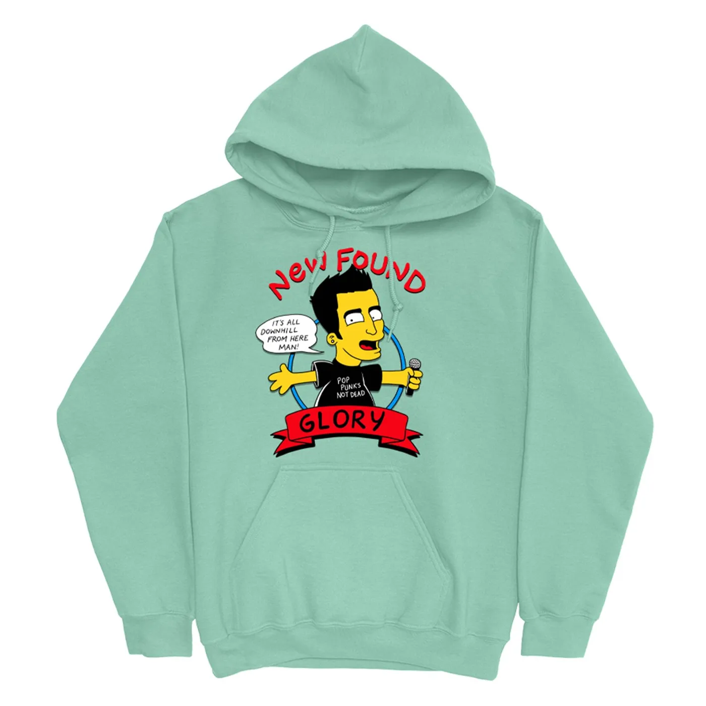 New Found Glory Bart Jordan Pullover Hoodie (Mint)