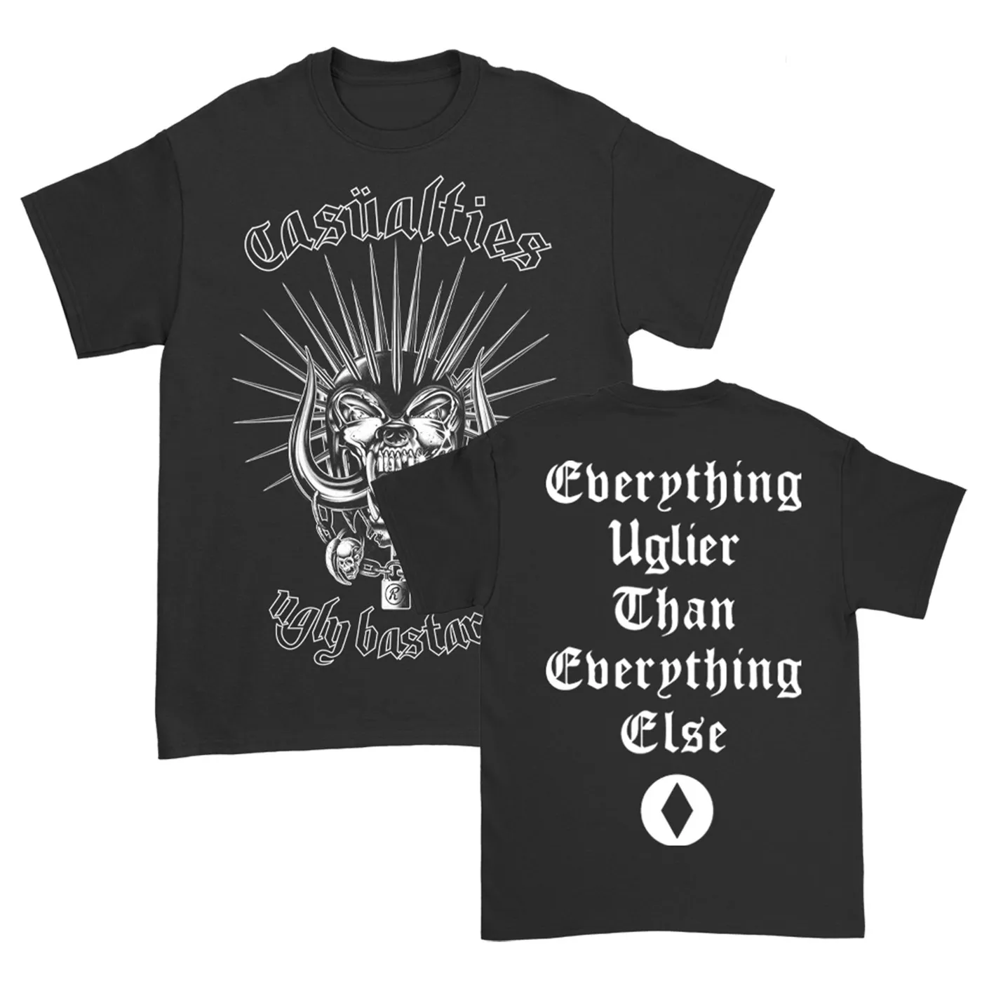 The Casualties Ugly Bastards Tee (Black)