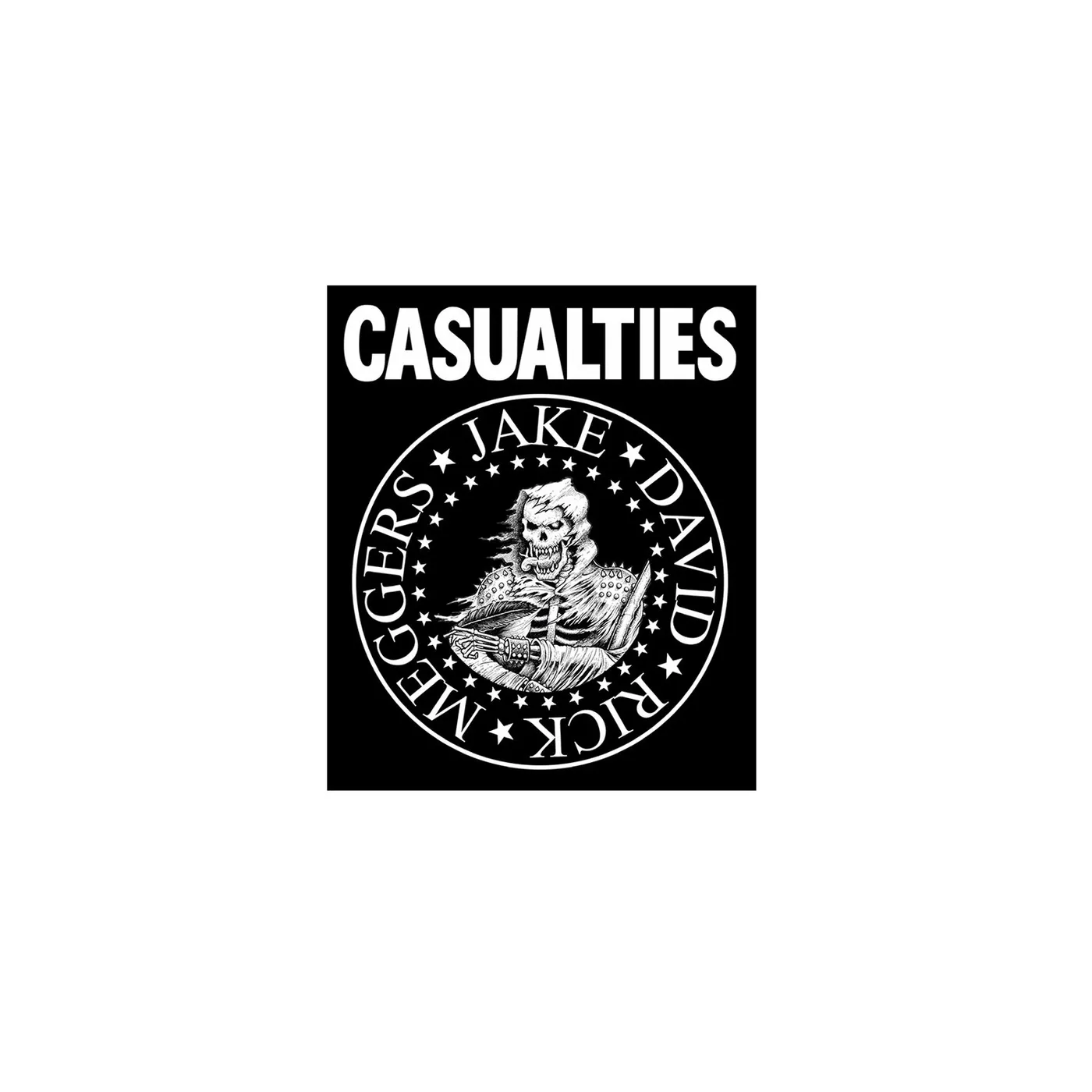 The Casualties Ramones Sticker