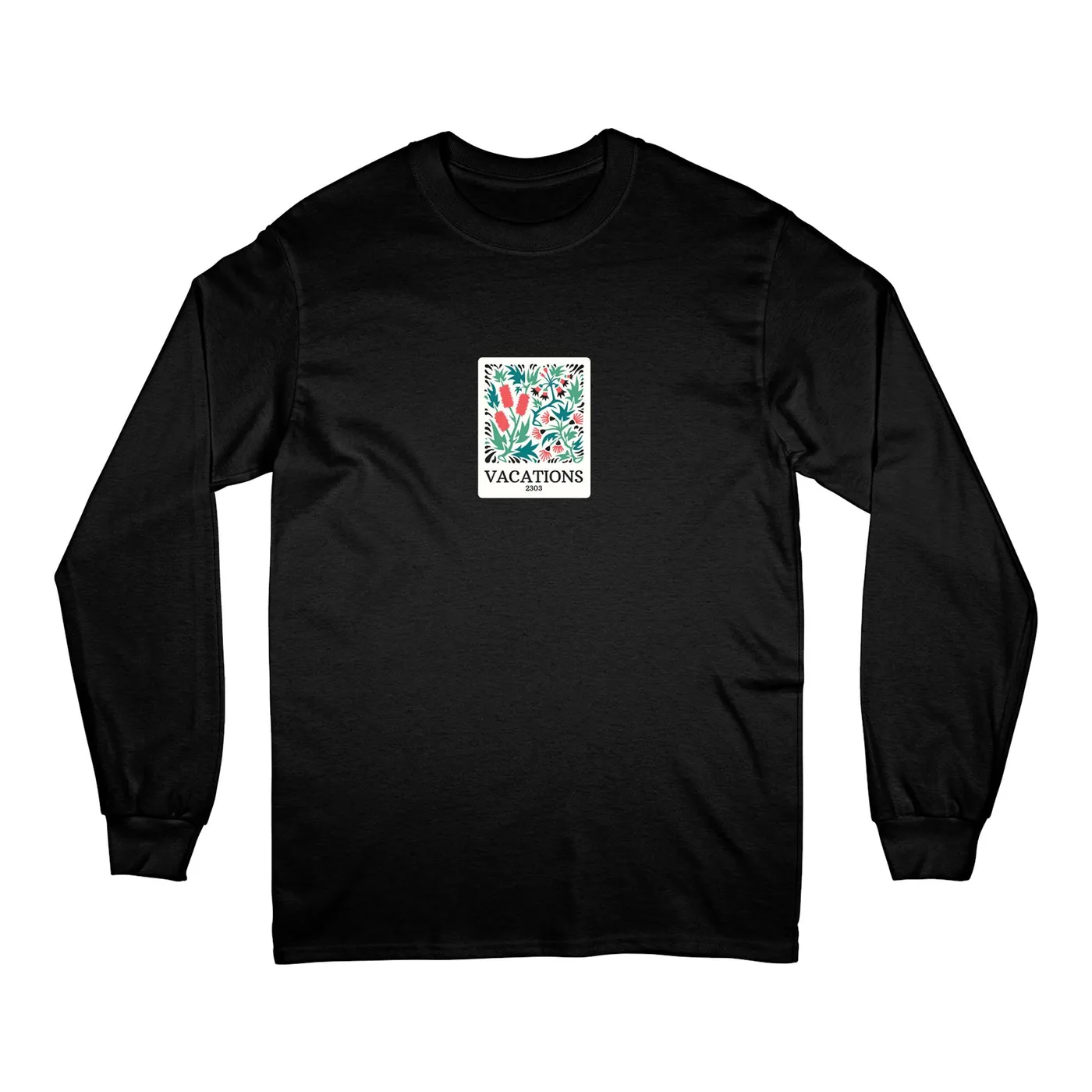 Vacations Floral Longsleeve (Black)