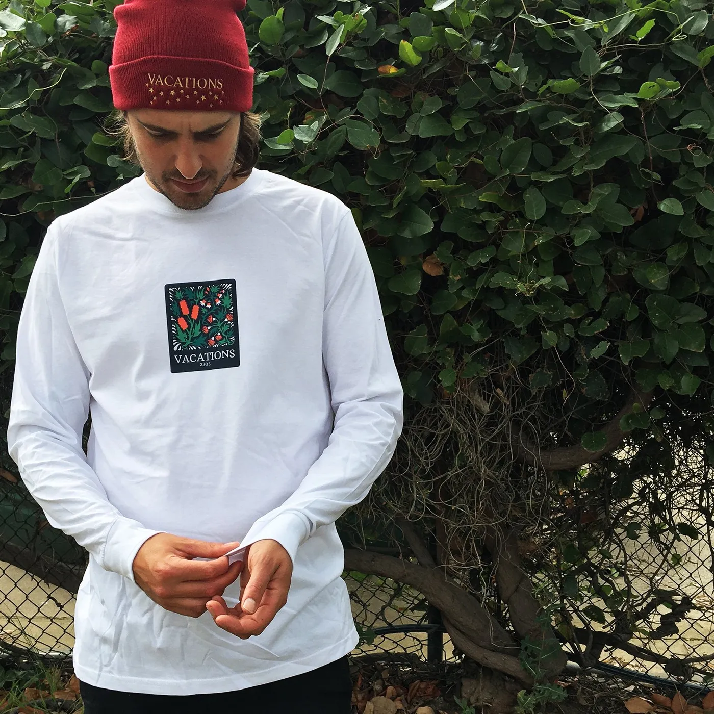 Vacations Floral Longsleeve (White)