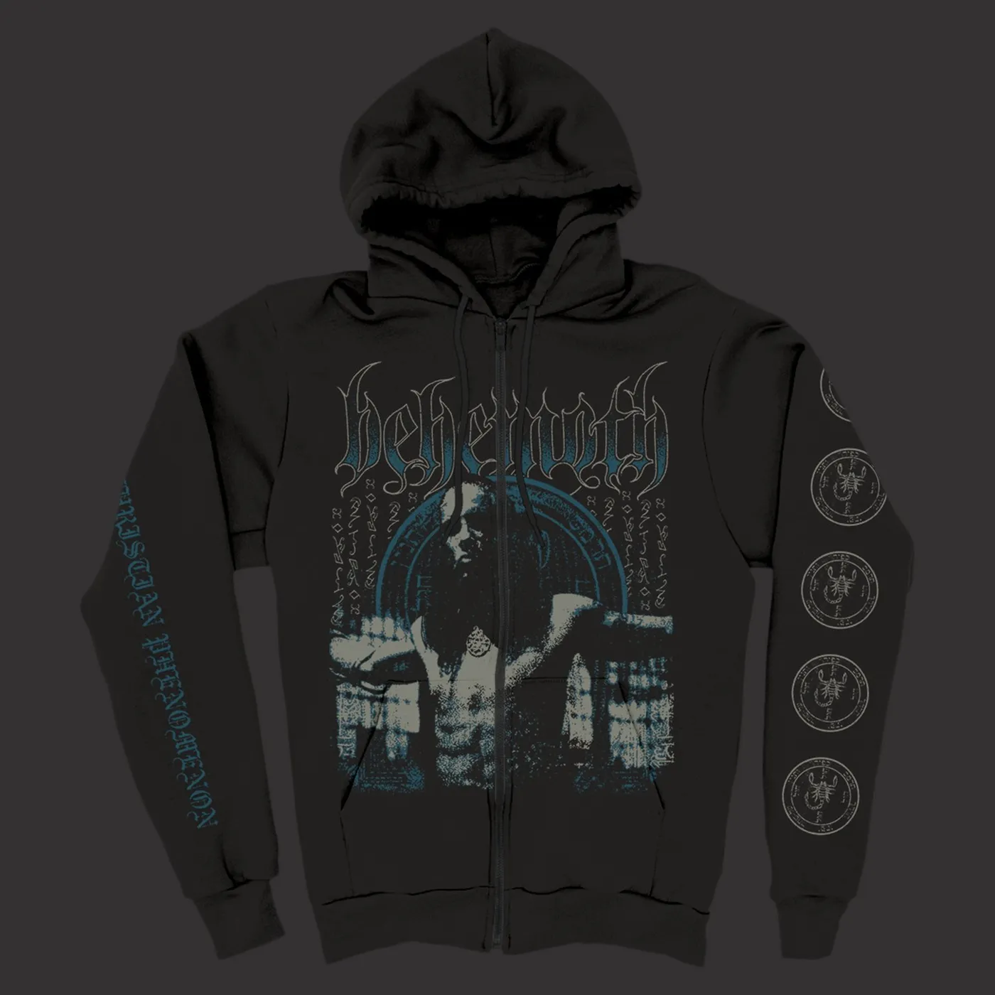 Behemoth Anti-Christian Zip Up Hoodie (Black)