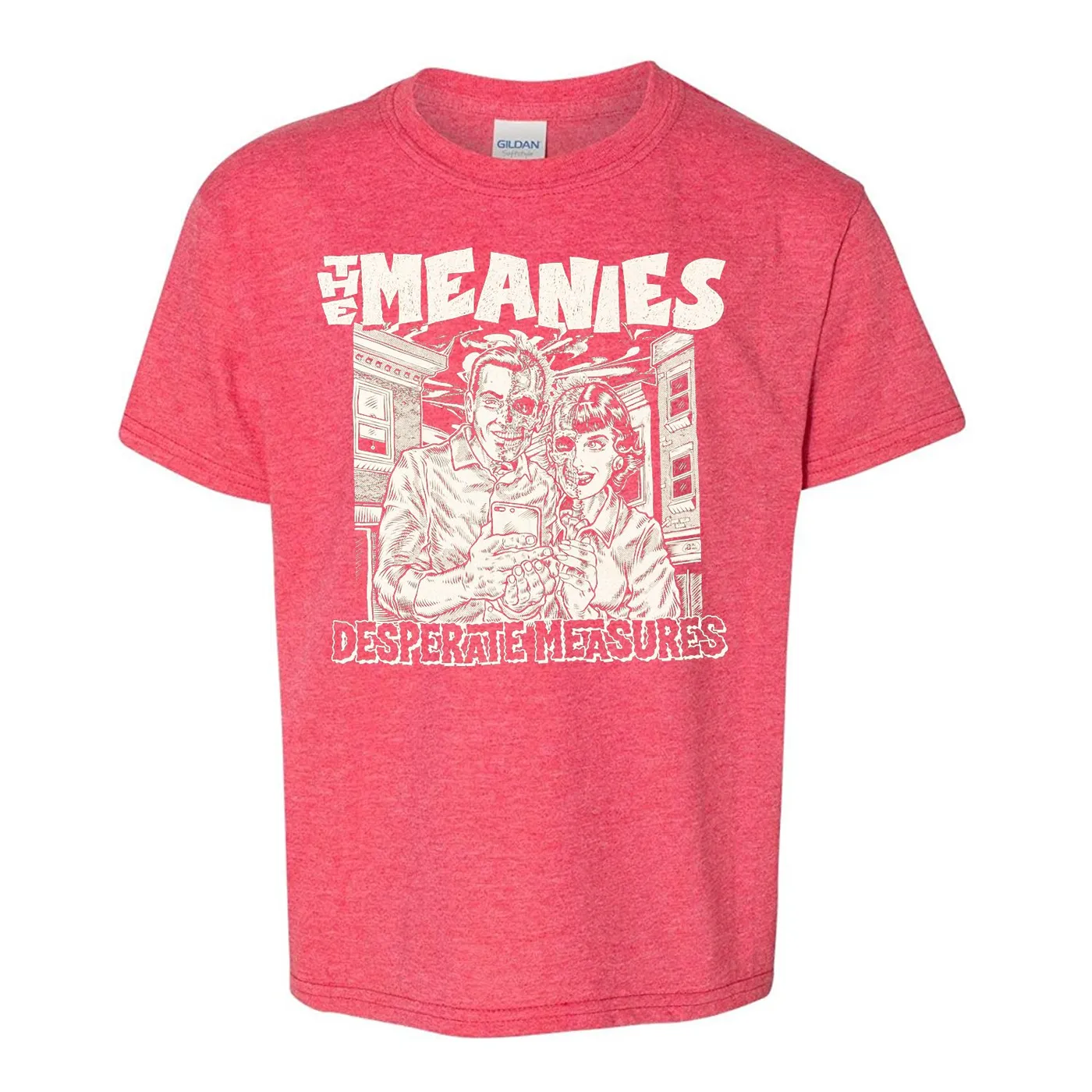 The Meanies Desperate Measures T-shirt (Heather Red)