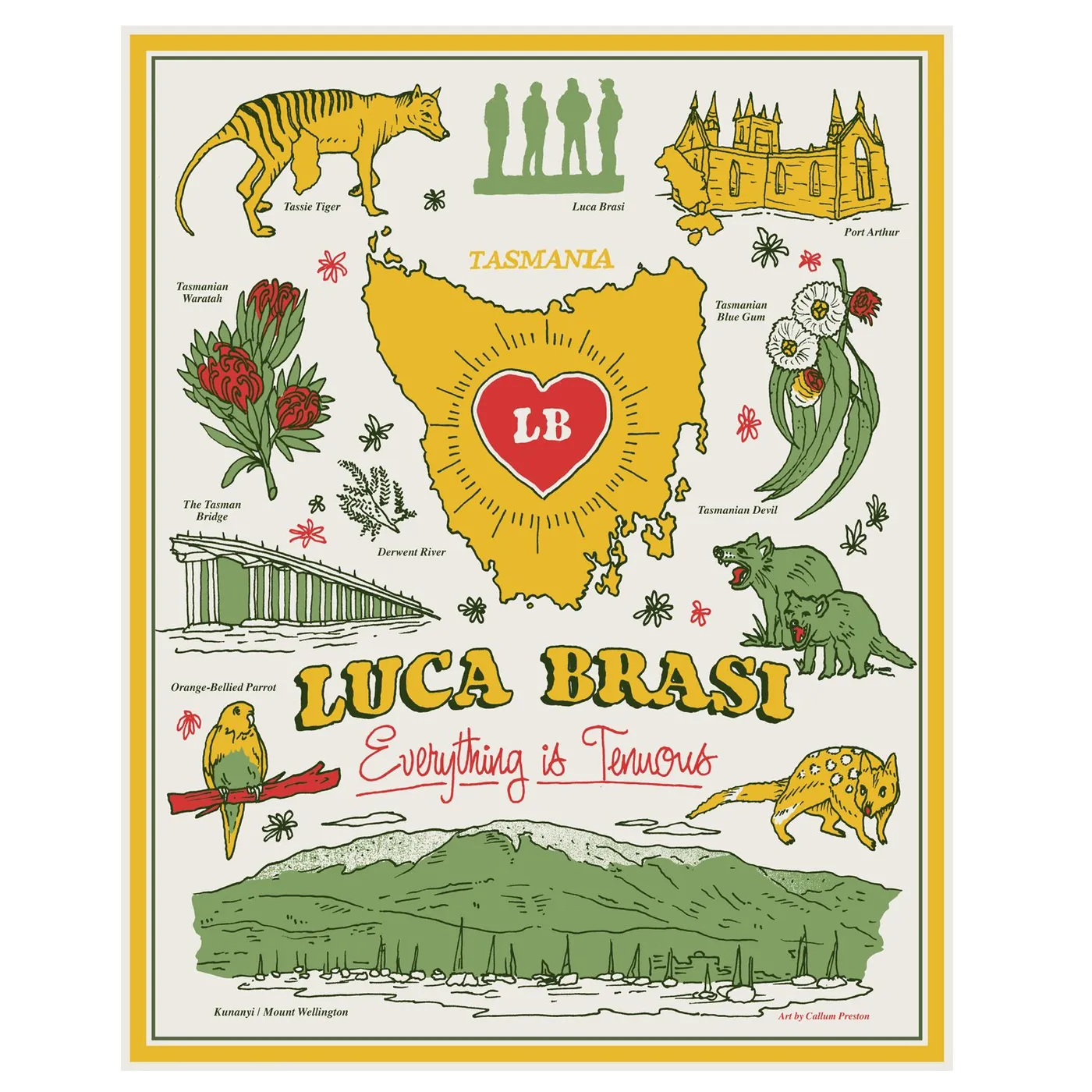 Luca Brasi Tassie Heart Poster