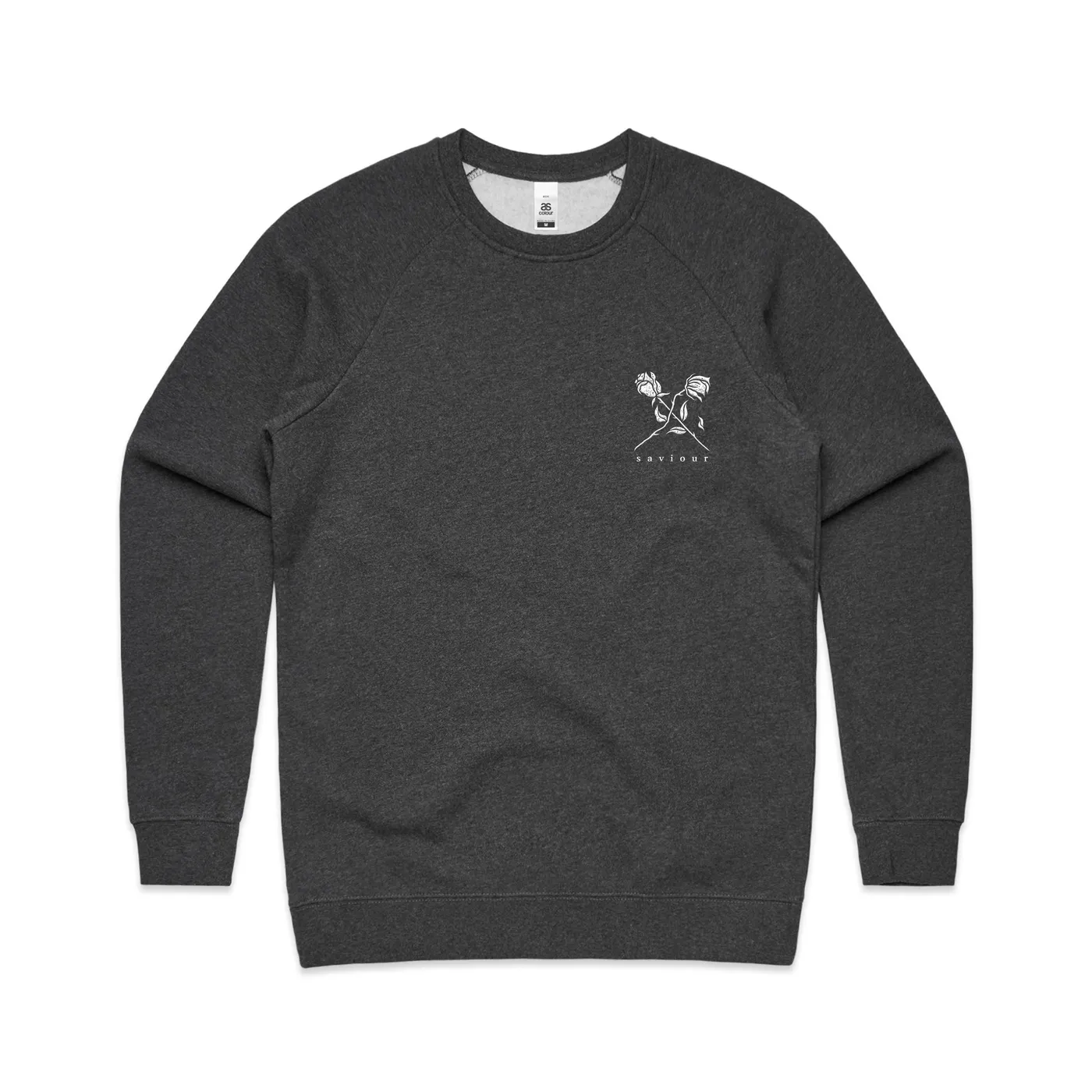 Saviour Embroidered Logo Crewneck (Grey)