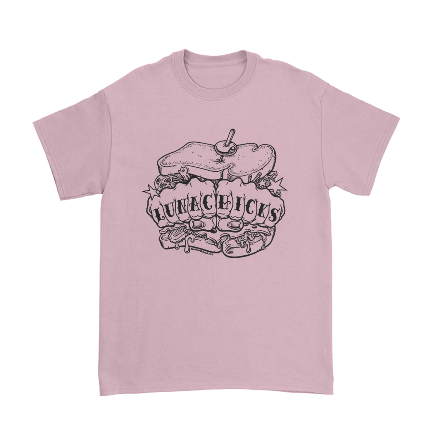 Lunachicks Knuckle Sandwich T-Shirt (Pink)