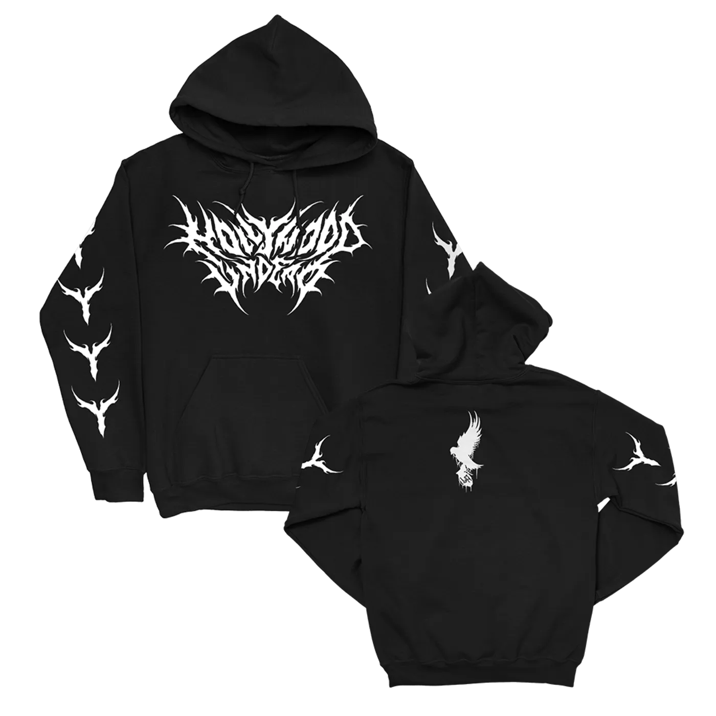 Hollywood Undead Metal Logo Pullover Sweatshirt (Black)