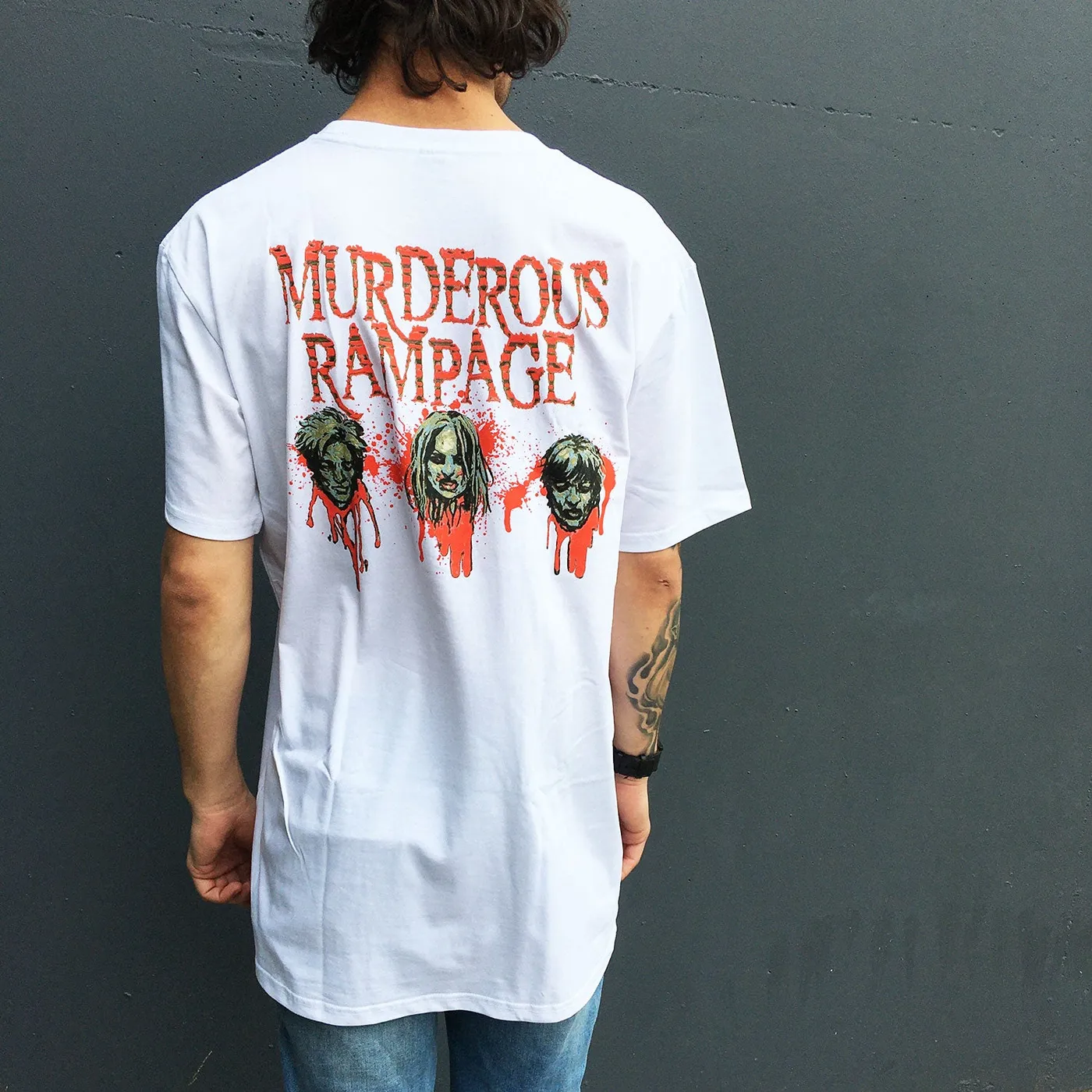 Cannibal Corpse Murderous Rampage T-Shirt (White)