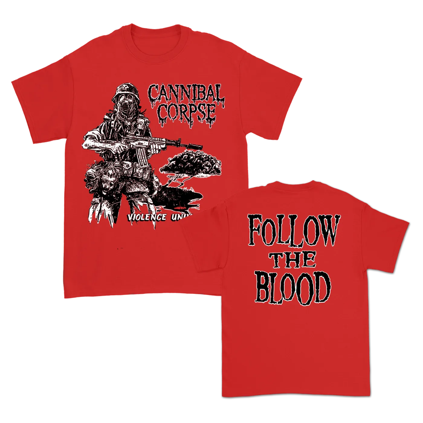 Cannibal Corpse Follow The Blood T-Shirt (Red)